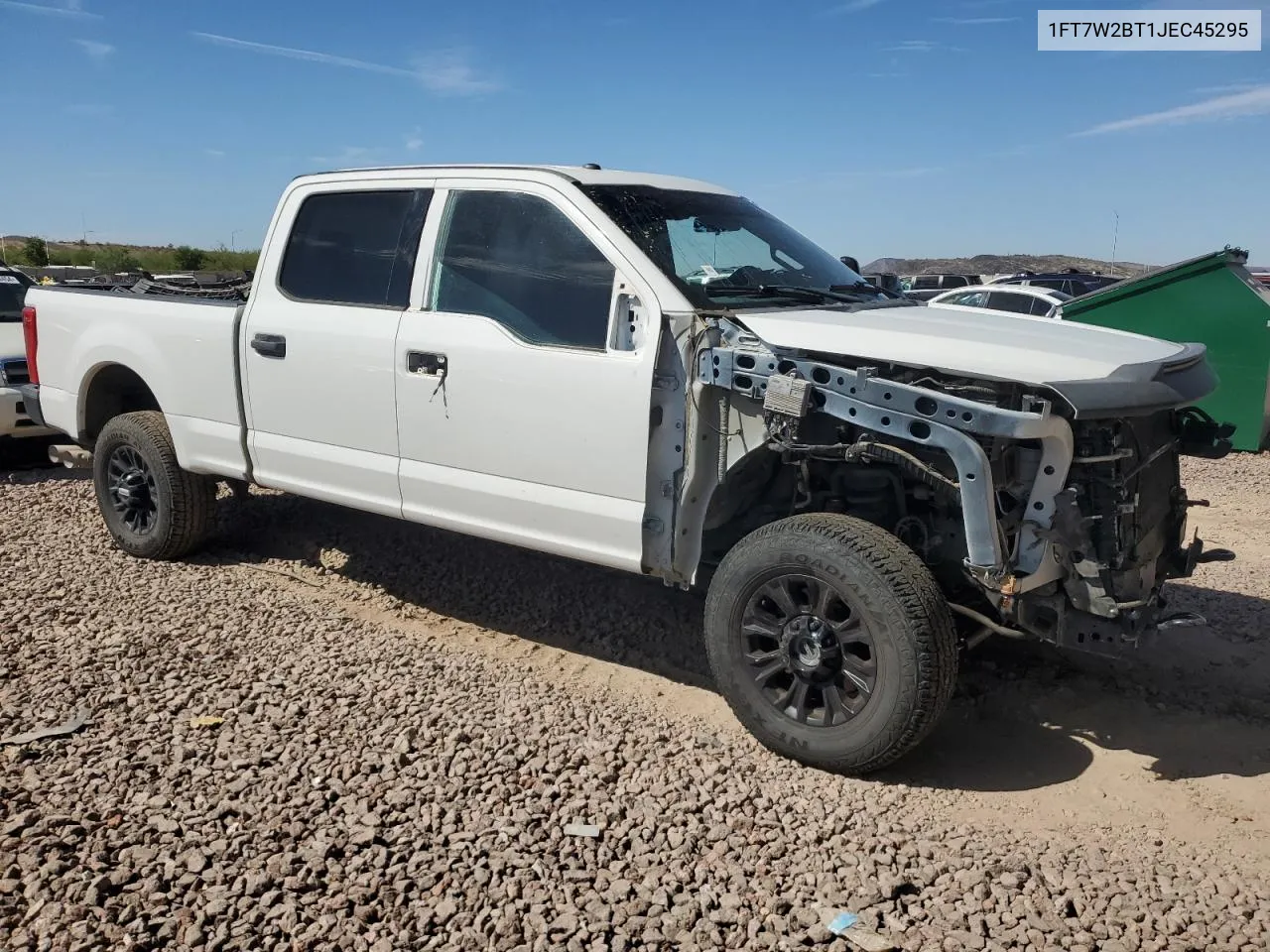 2018 Ford F250 Super Duty VIN: 1FT7W2BT1JEC45295 Lot: 72189284