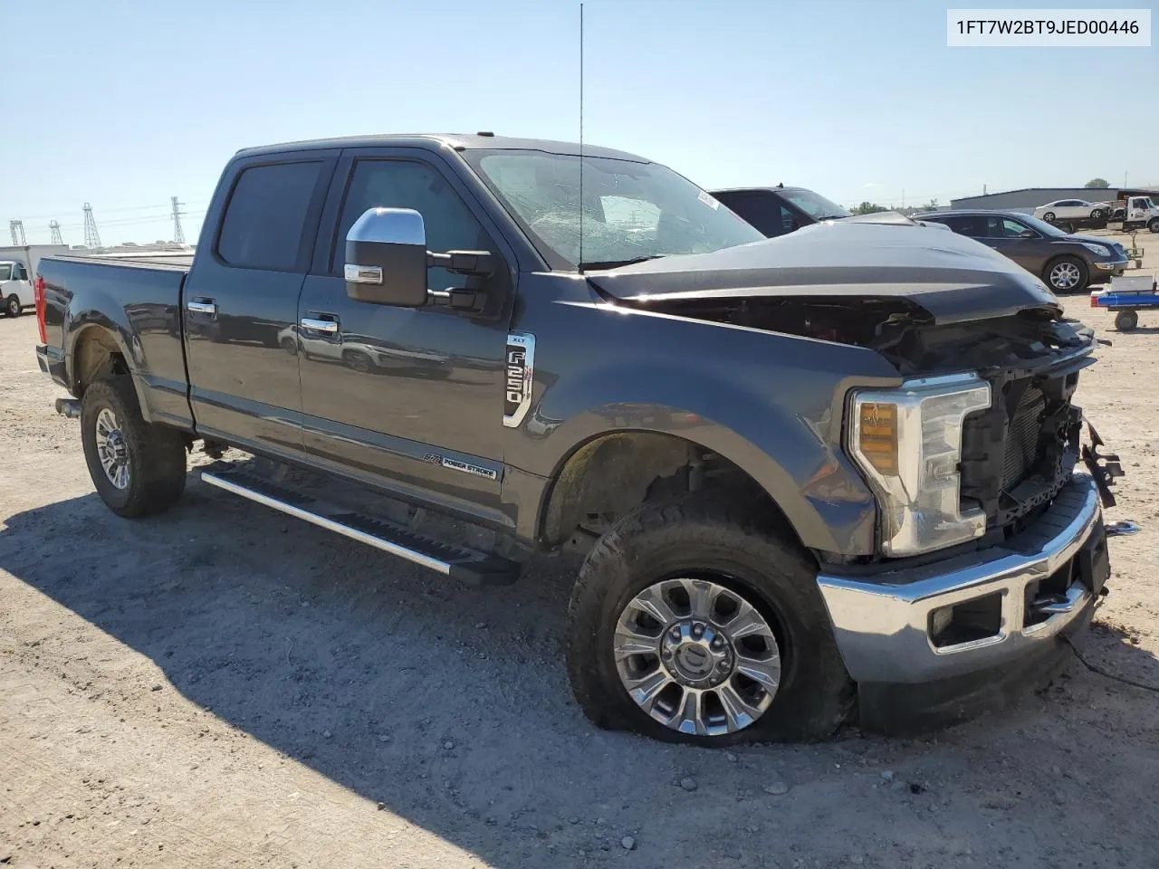 2018 Ford F250 Super Duty VIN: 1FT7W2BT9JED00446 Lot: 72550254