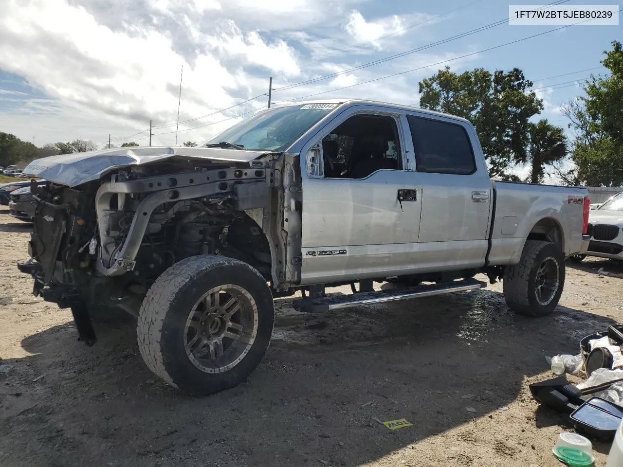 2018 Ford F250 Super Duty VIN: 1FT7W2BT5JEB80239 Lot: 73009514