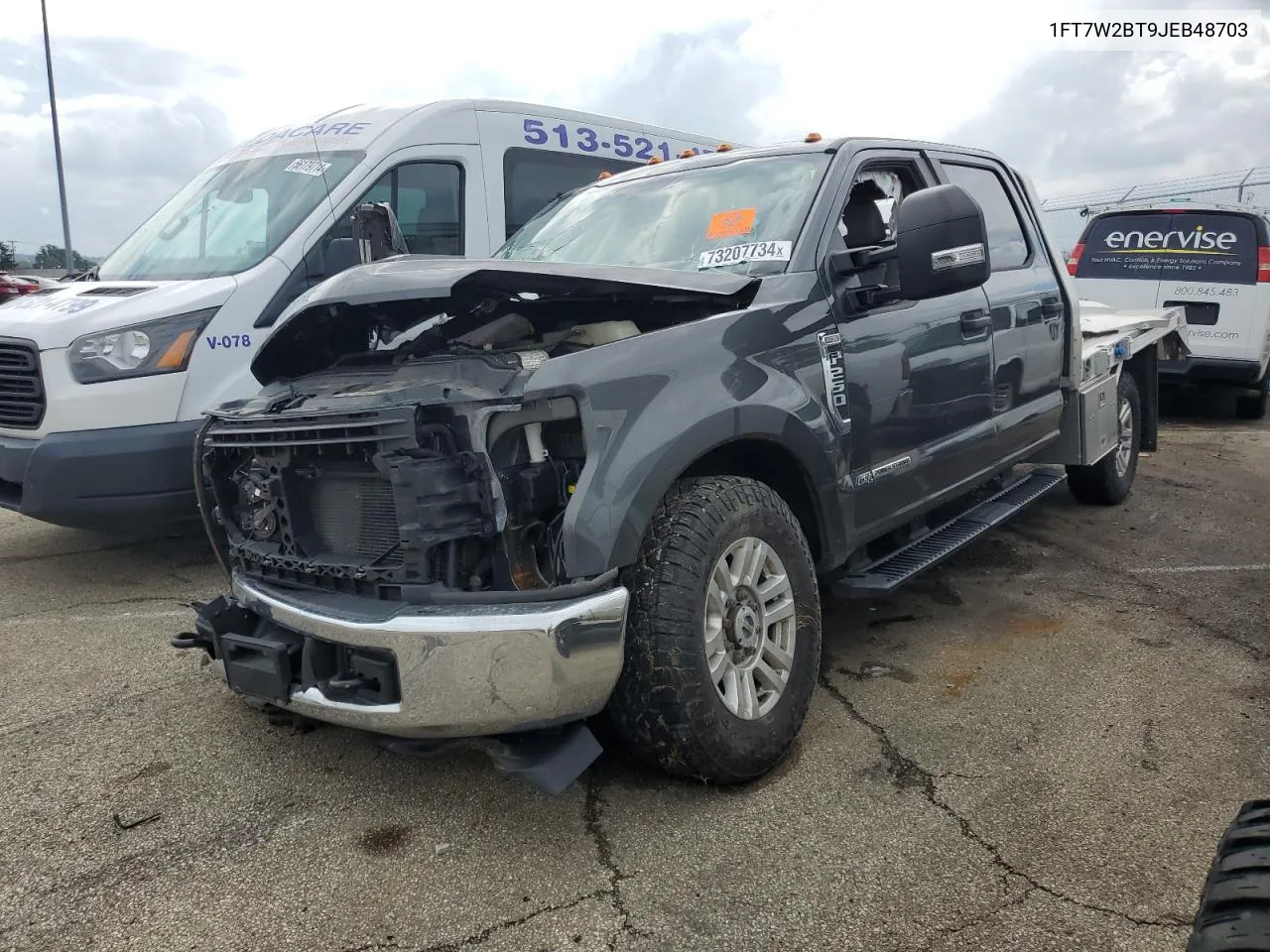 2018 Ford F250 Super Duty VIN: 1FT7W2BT9JEB48703 Lot: 73207734