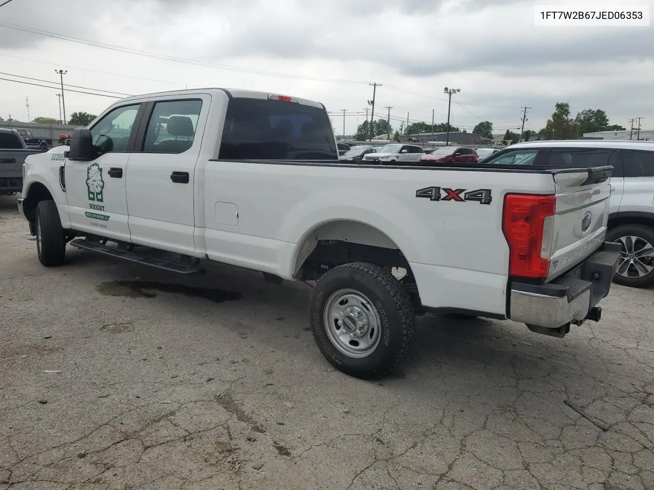 2018 Ford F250 Super Duty VIN: 1FT7W2B67JED06353 Lot: 73274824