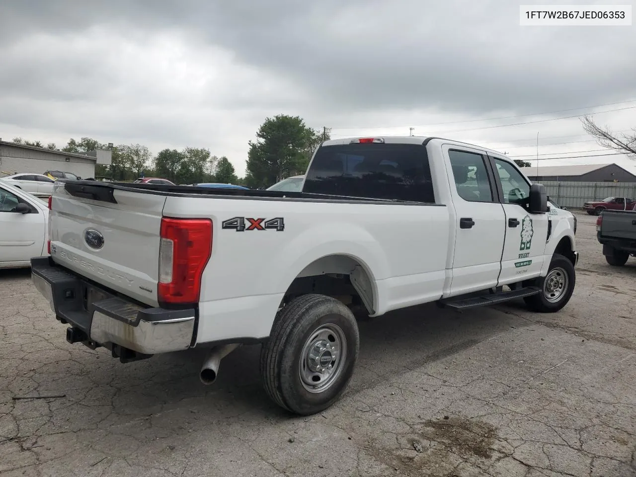 2018 Ford F250 Super Duty VIN: 1FT7W2B67JED06353 Lot: 73274824