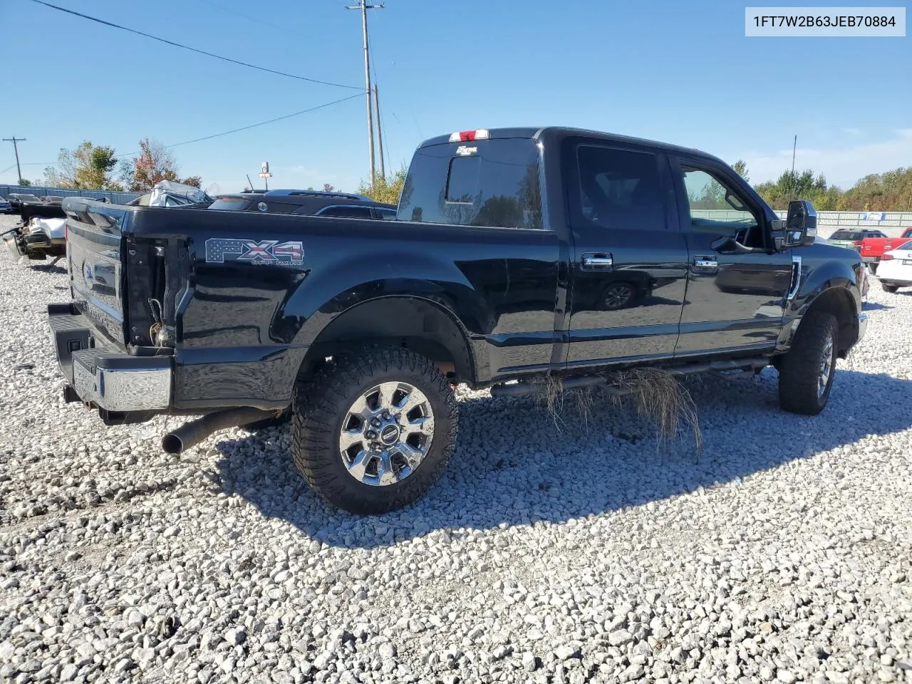 2018 Ford F250 Super Duty VIN: 1FT7W2B63JEB70884 Lot: 74880904