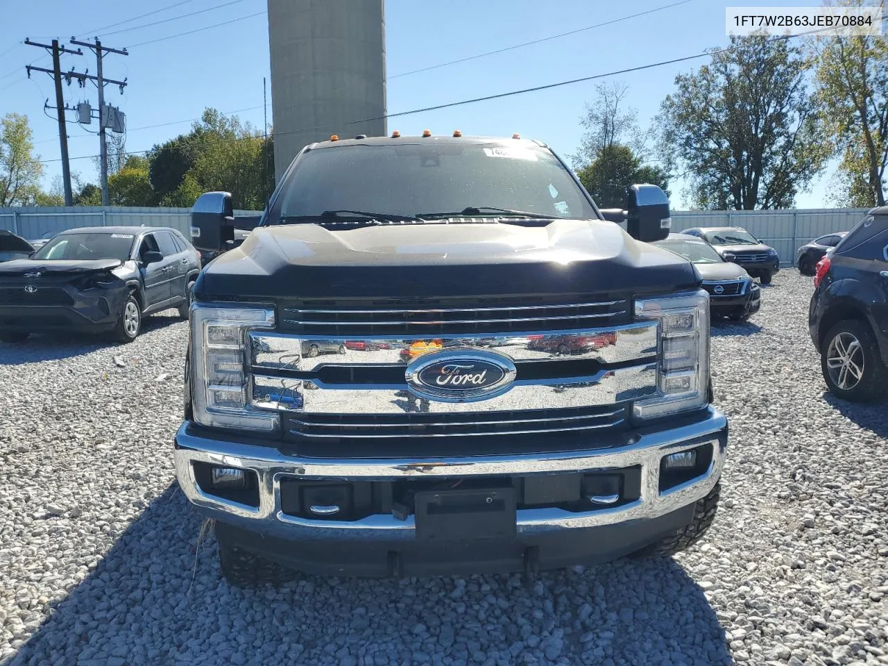 2018 Ford F250 Super Duty VIN: 1FT7W2B63JEB70884 Lot: 74880904