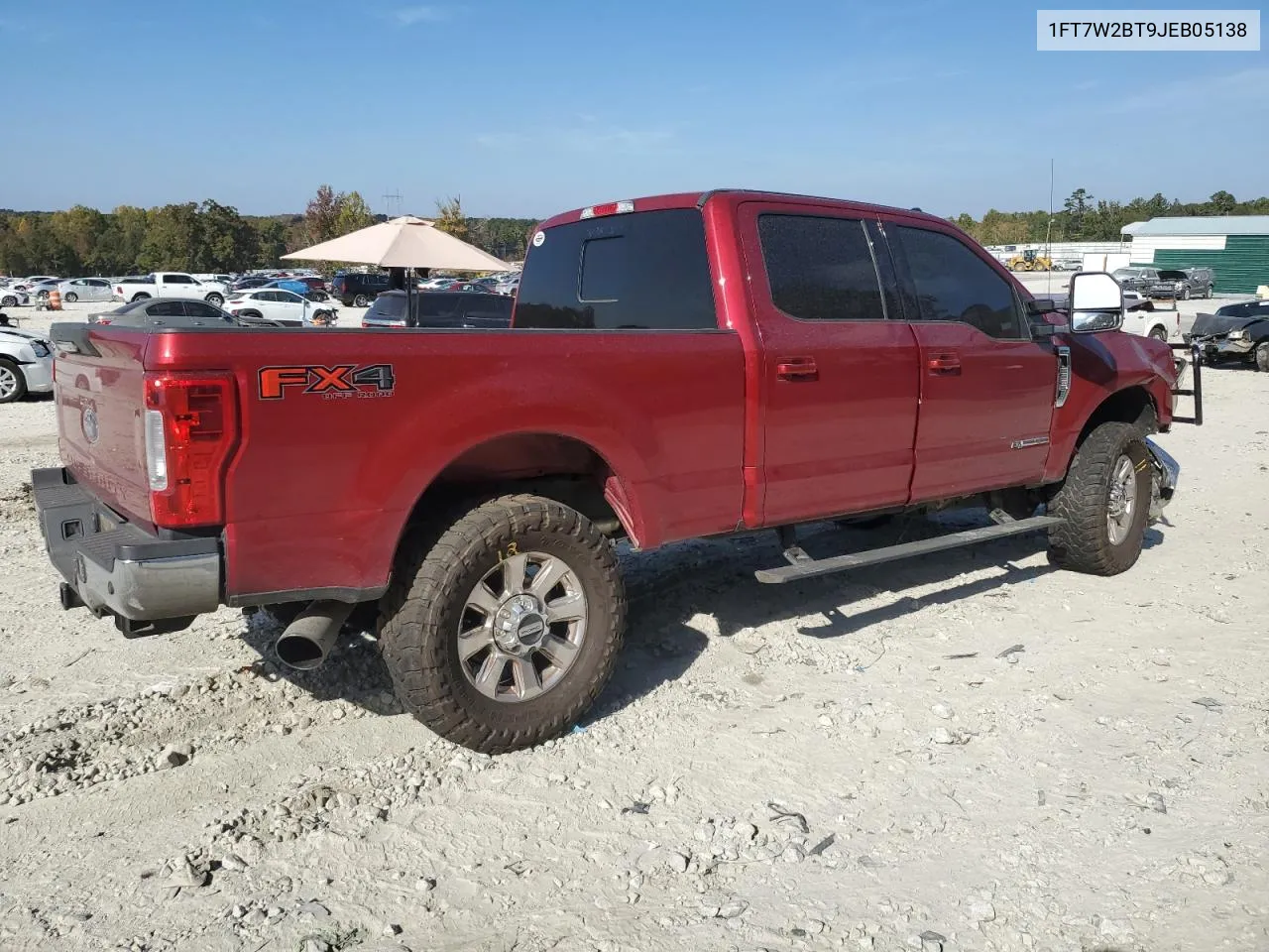 2018 Ford F250 Super Duty VIN: 1FT7W2BT9JEB05138 Lot: 75815734