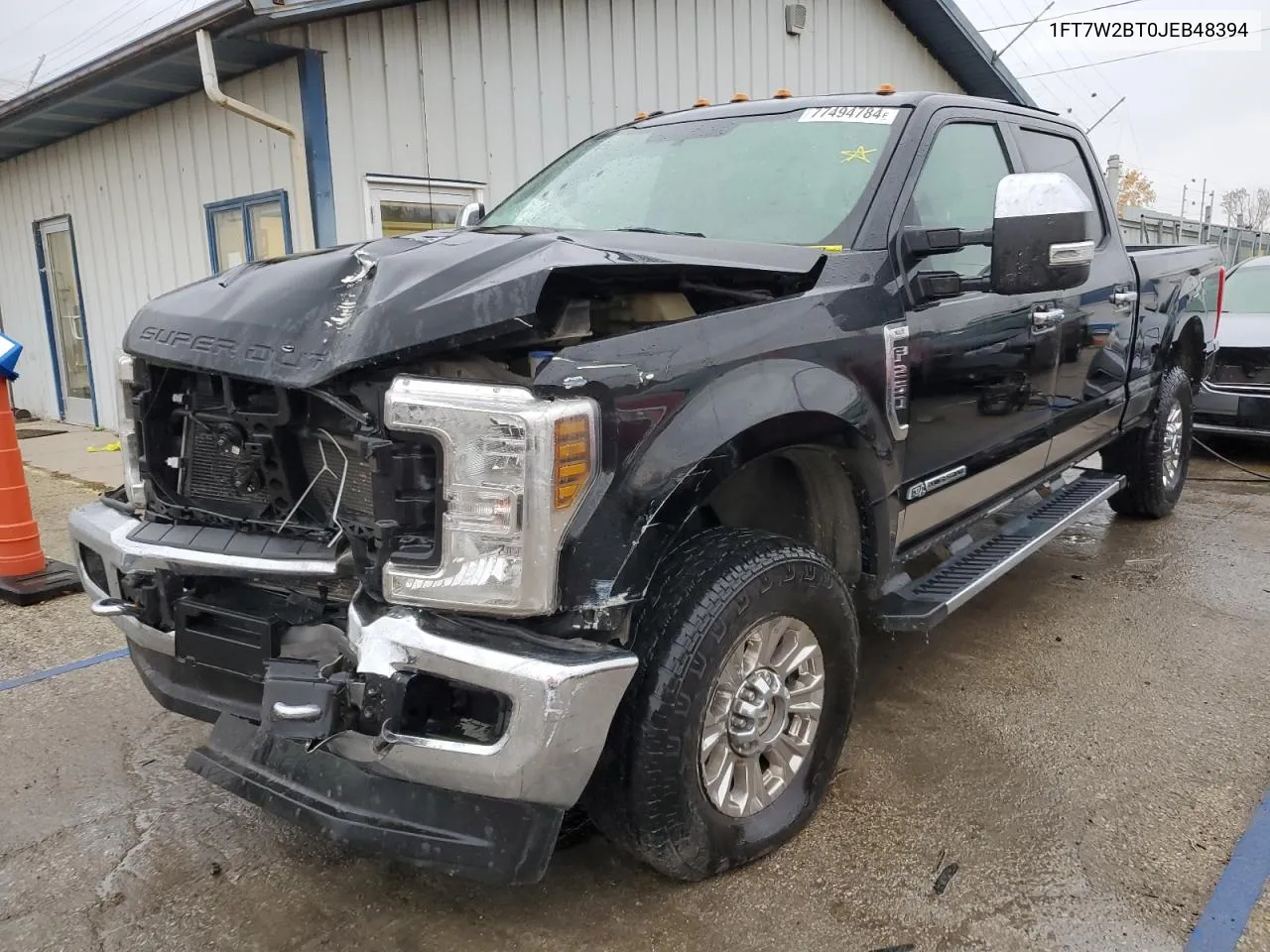 2018 Ford F250 Super Duty VIN: 1FT7W2BT0JEB48394 Lot: 77494784