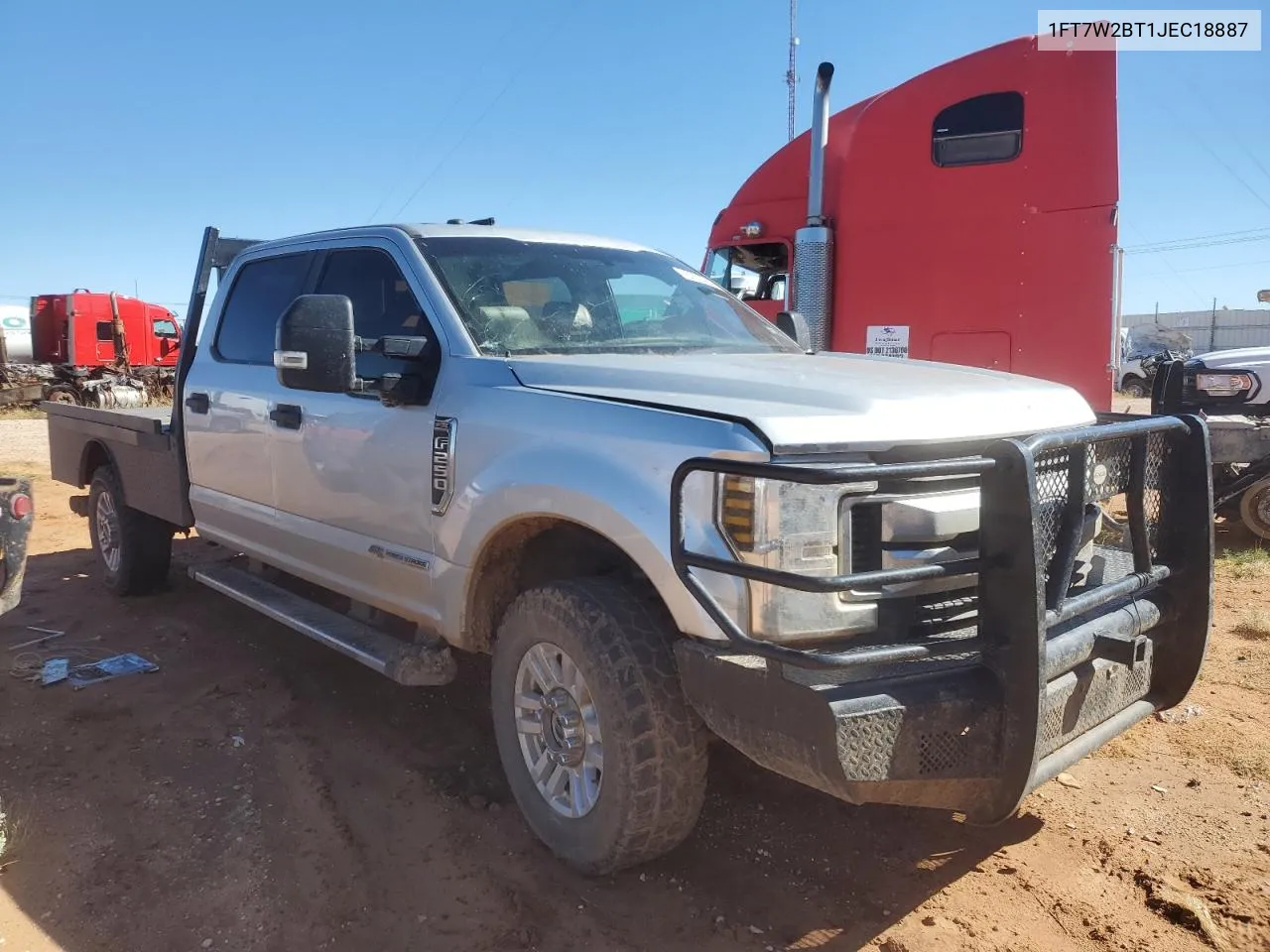 2018 Ford F250 Super Duty VIN: 1FT7W2BT1JEC18887 Lot: 78932444