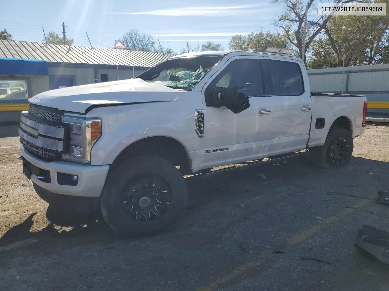 2018 Ford F250 Super Duty VIN: 1FT7W2BT8JEB59689 Lot: 79323214