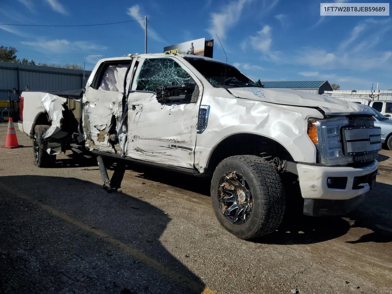 2018 Ford F250 Super Duty VIN: 1FT7W2BT8JEB59689 Lot: 79323214