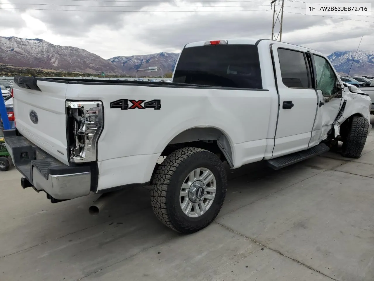 2018 Ford F250 Super Duty VIN: 1FT7W2B63JEB72716 Lot: 79324534