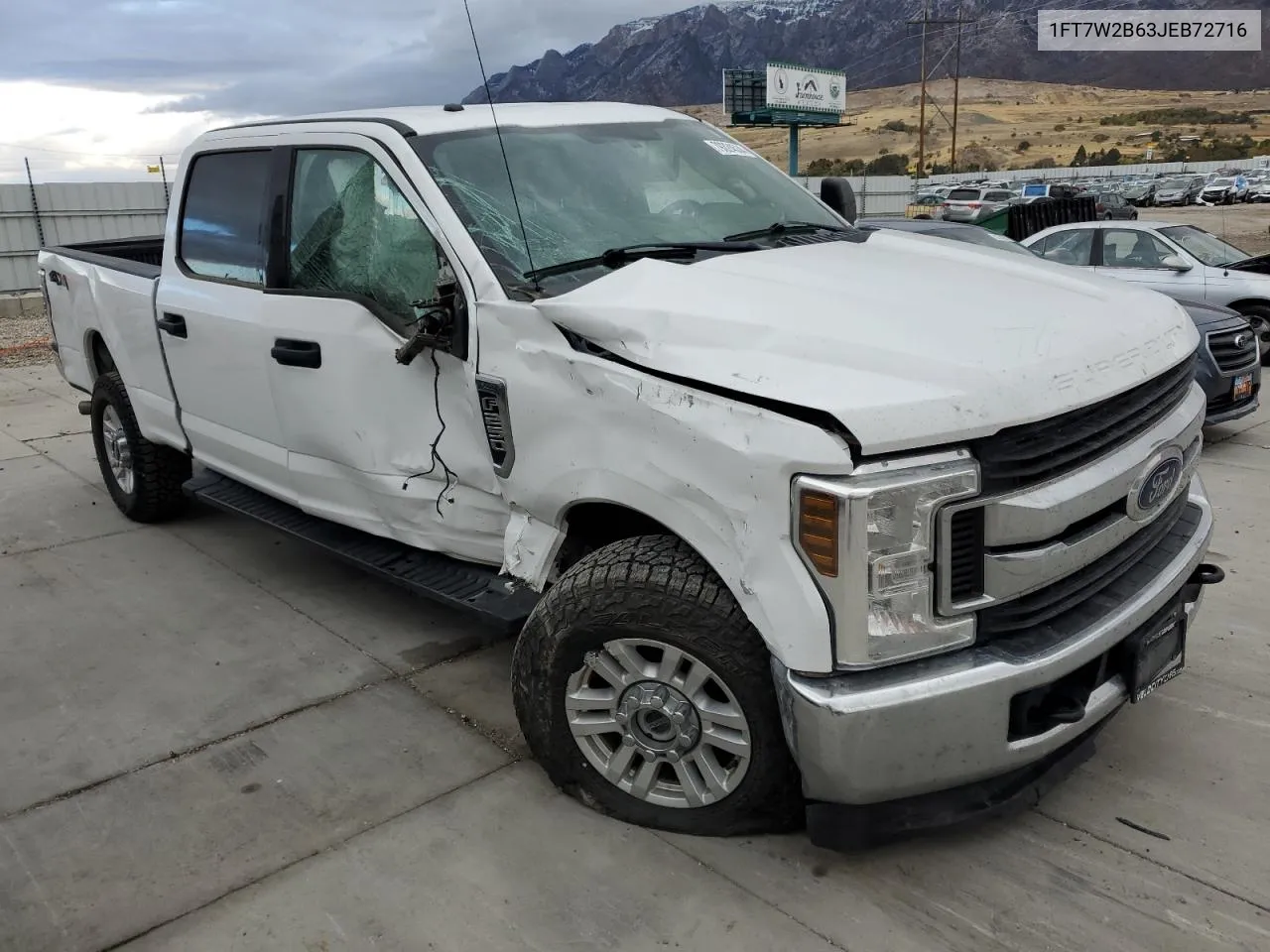 2018 Ford F250 Super Duty VIN: 1FT7W2B63JEB72716 Lot: 79324534