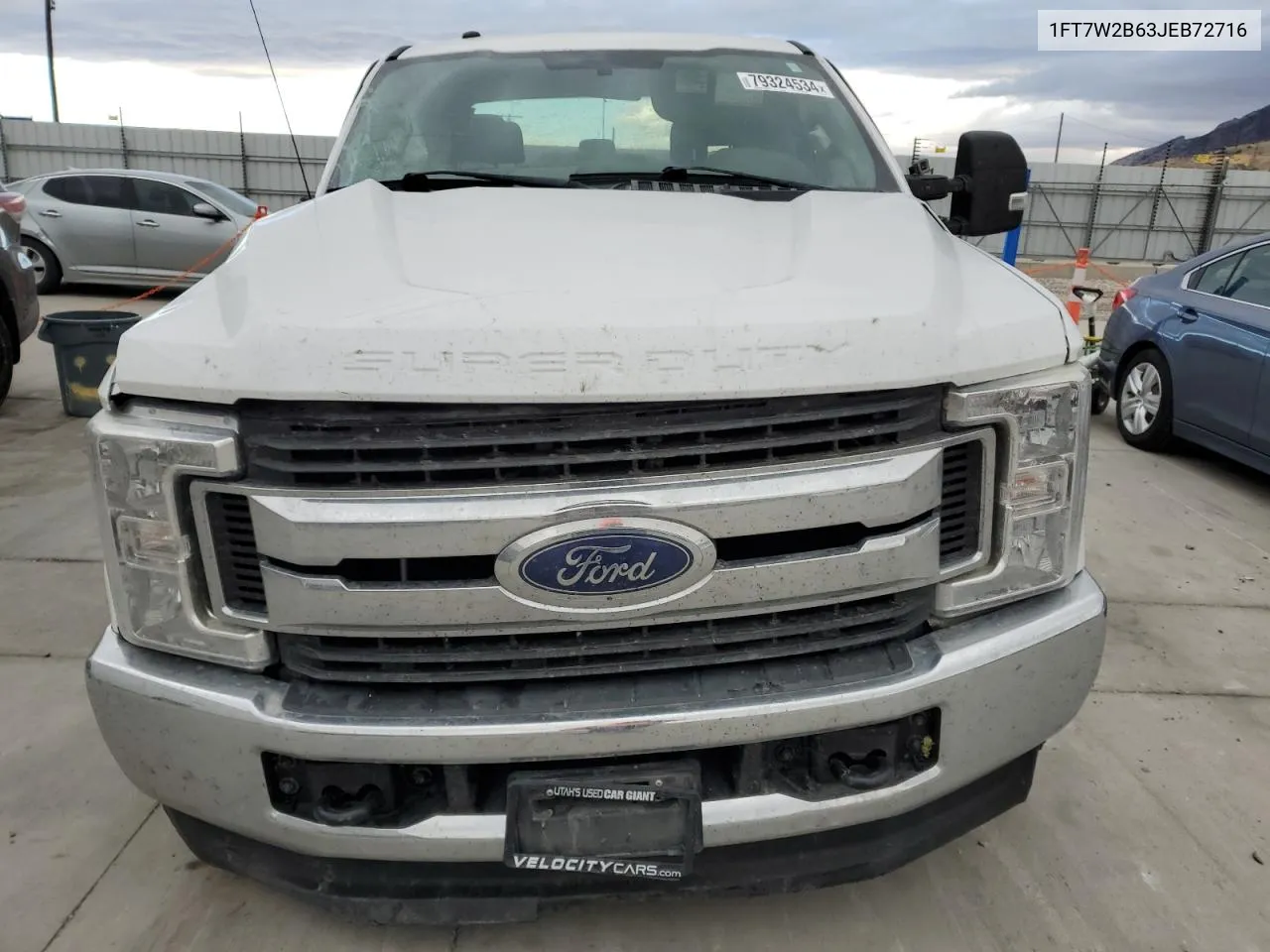 2018 Ford F250 Super Duty VIN: 1FT7W2B63JEB72716 Lot: 79324534