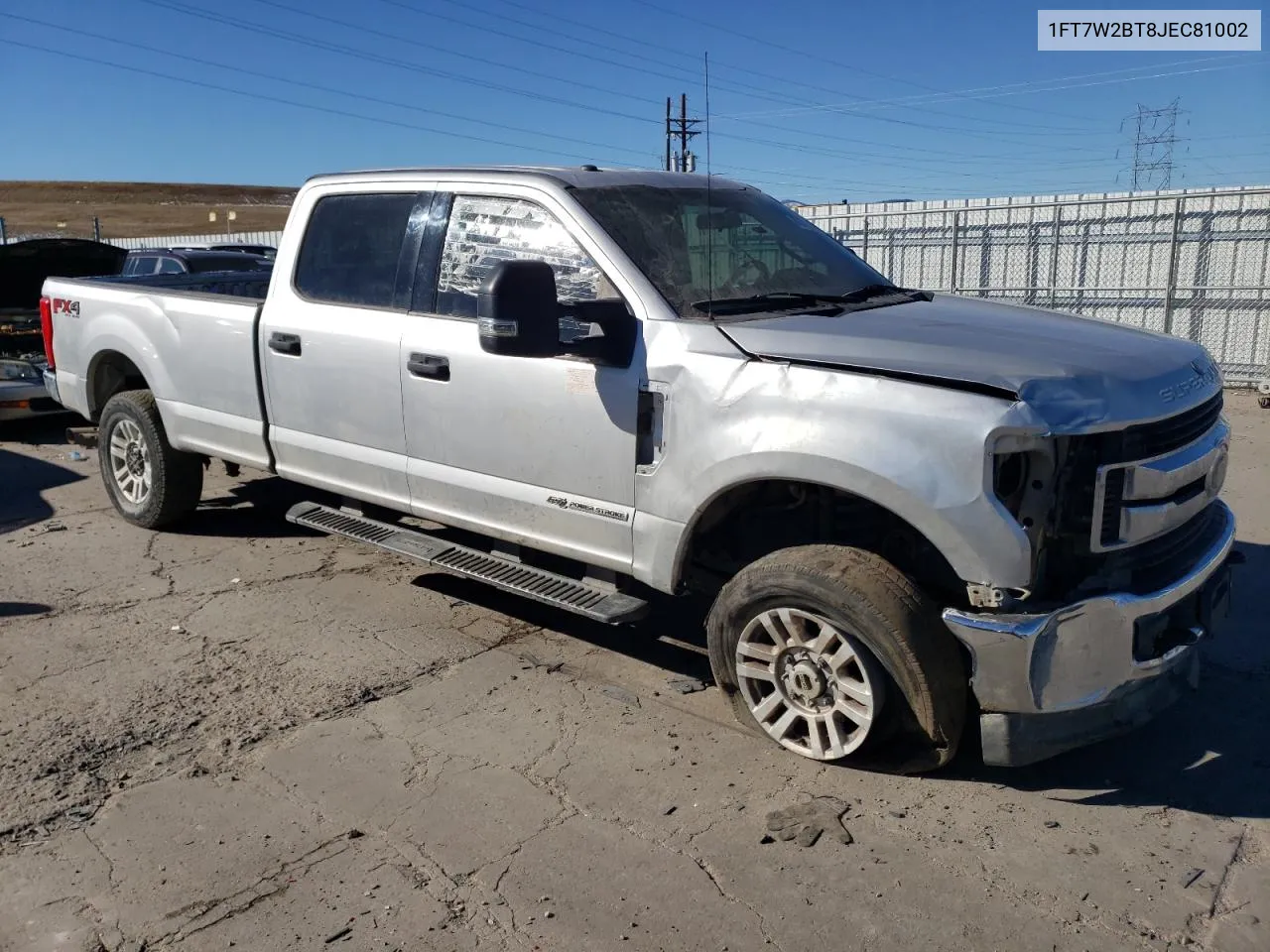 2018 Ford F250 Super Duty VIN: 1FT7W2BT8JEC81002 Lot: 80571554