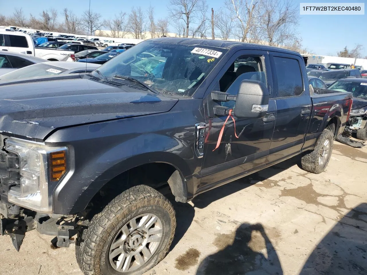 2019 Ford F250 Super Duty VIN: 1FT7W2BT2KEC40480 Lot: 40177334