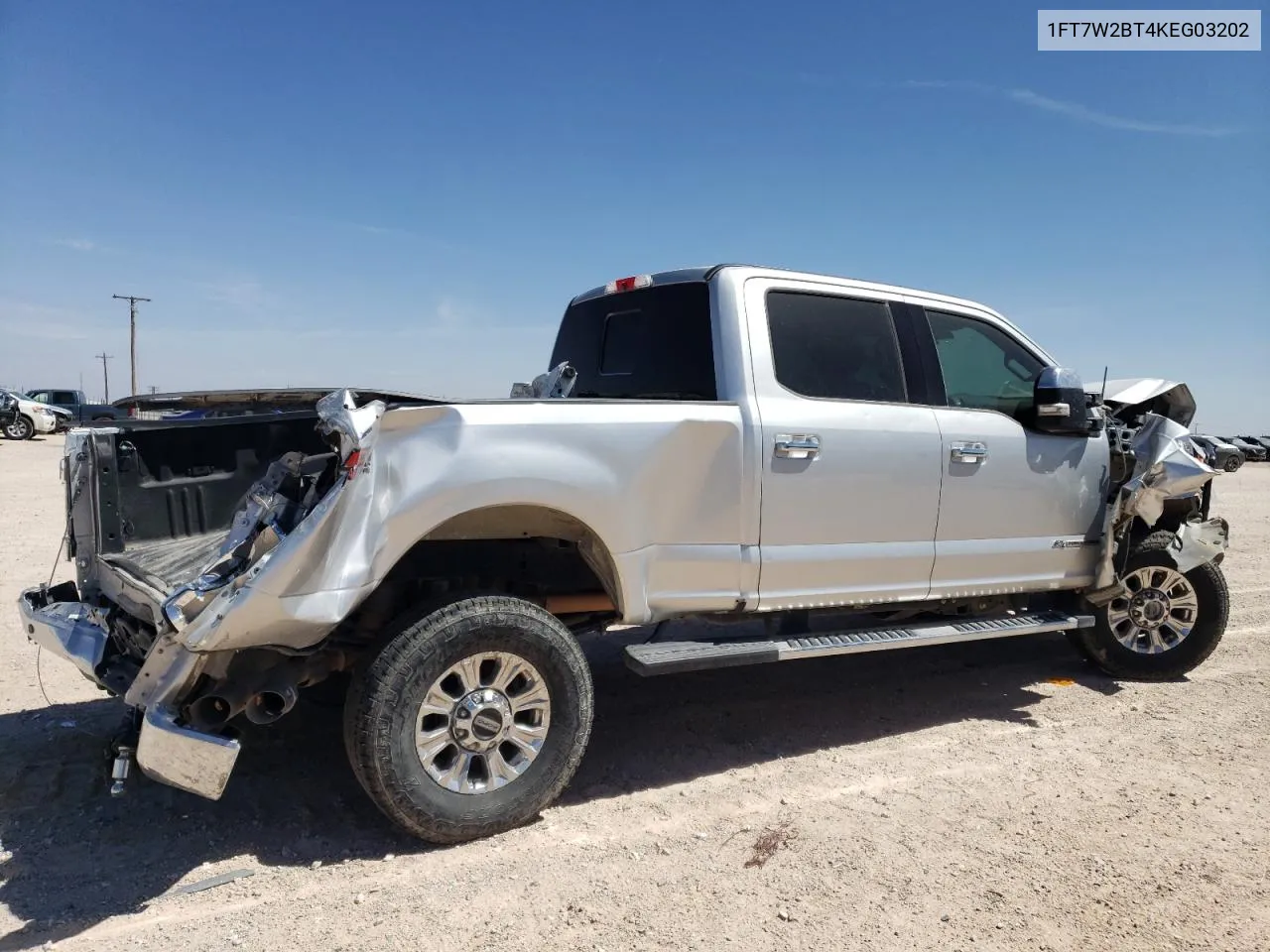 2019 Ford F250 Super Duty VIN: 1FT7W2BT4KEG03202 Lot: 61489974