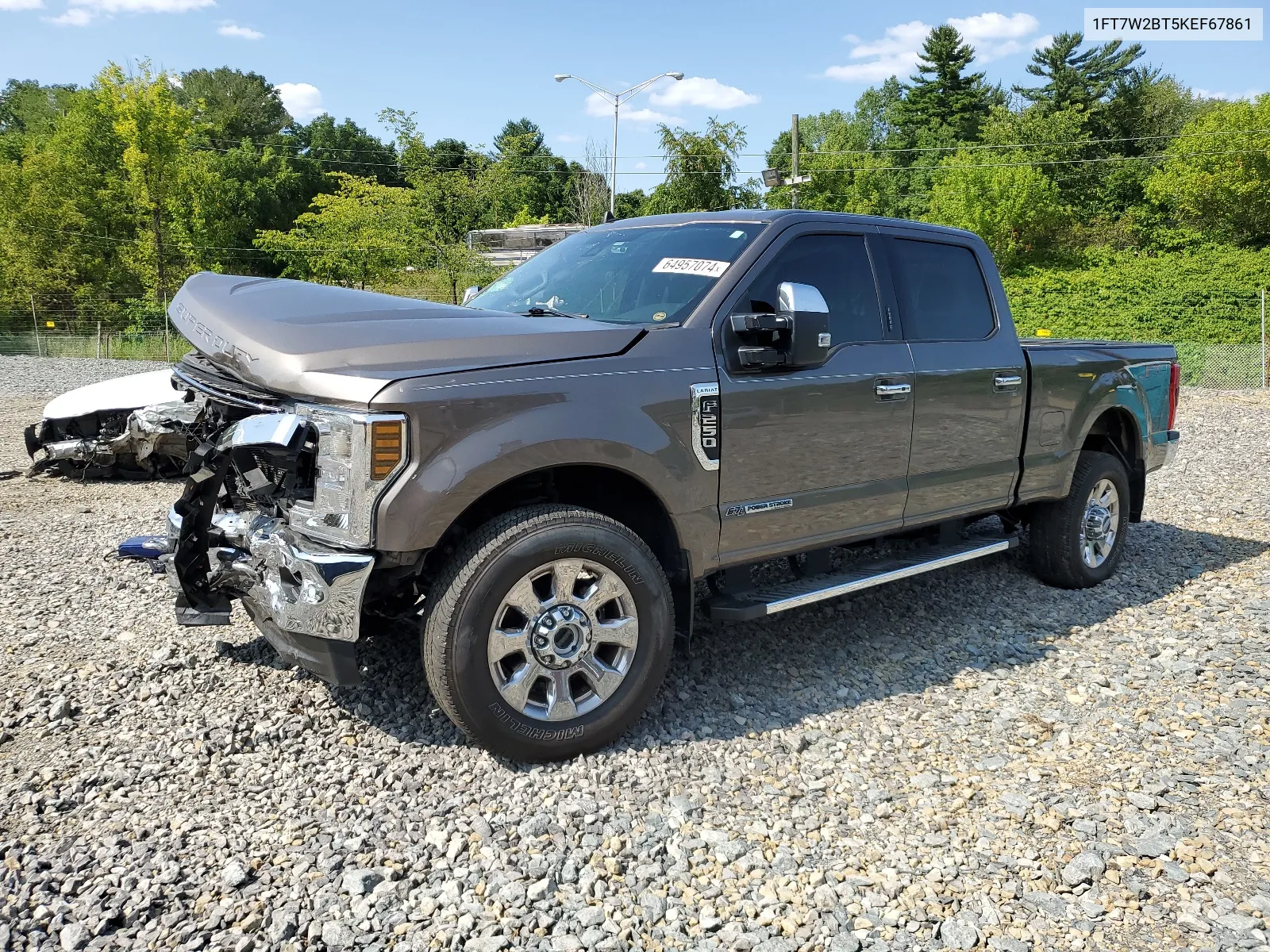 2019 Ford F250 Super Duty VIN: 1FT7W2BT5KEF67861 Lot: 64957074