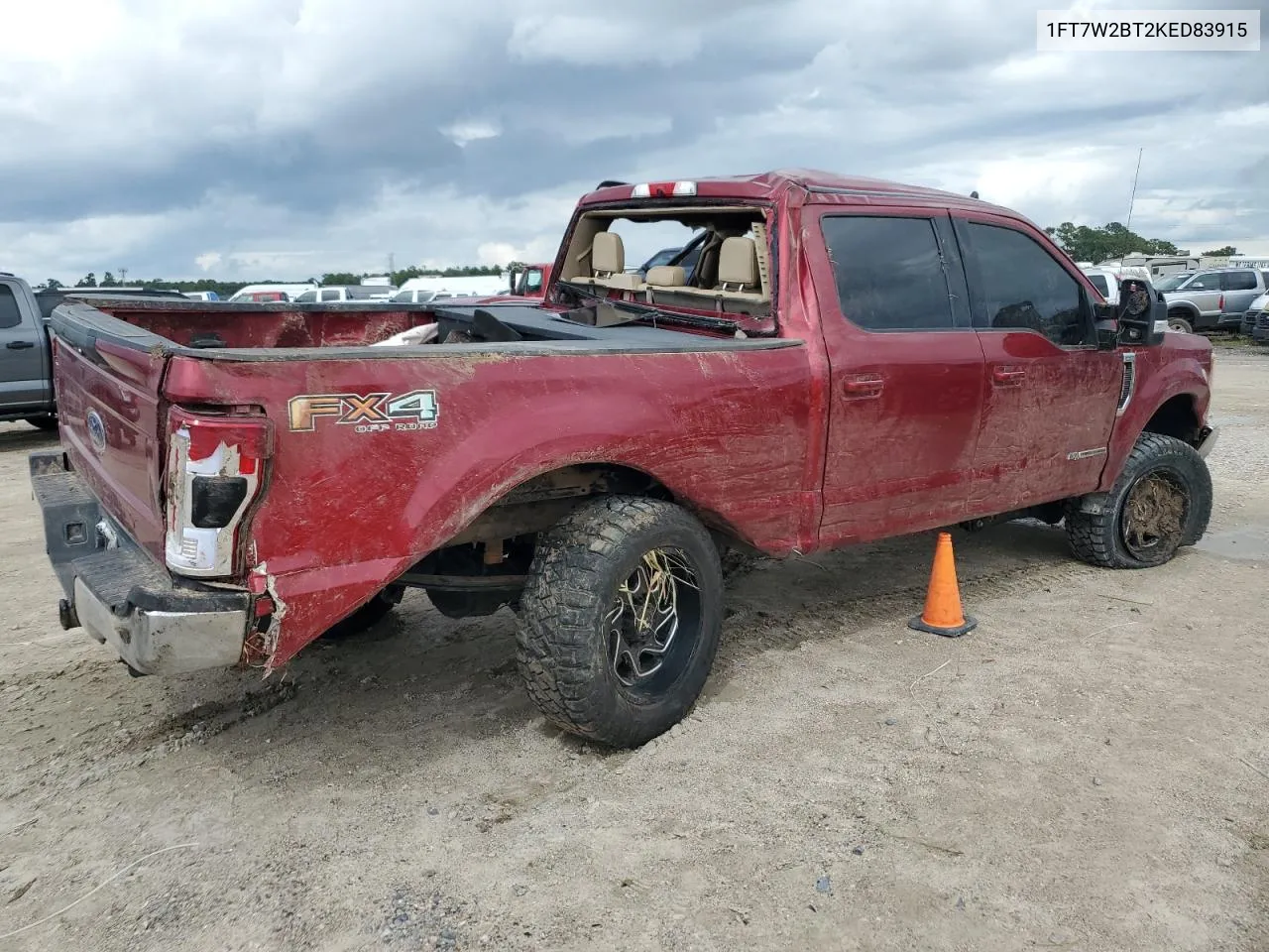 2019 Ford F250 Super Duty VIN: 1FT7W2BT2KED83915 Lot: 69856204