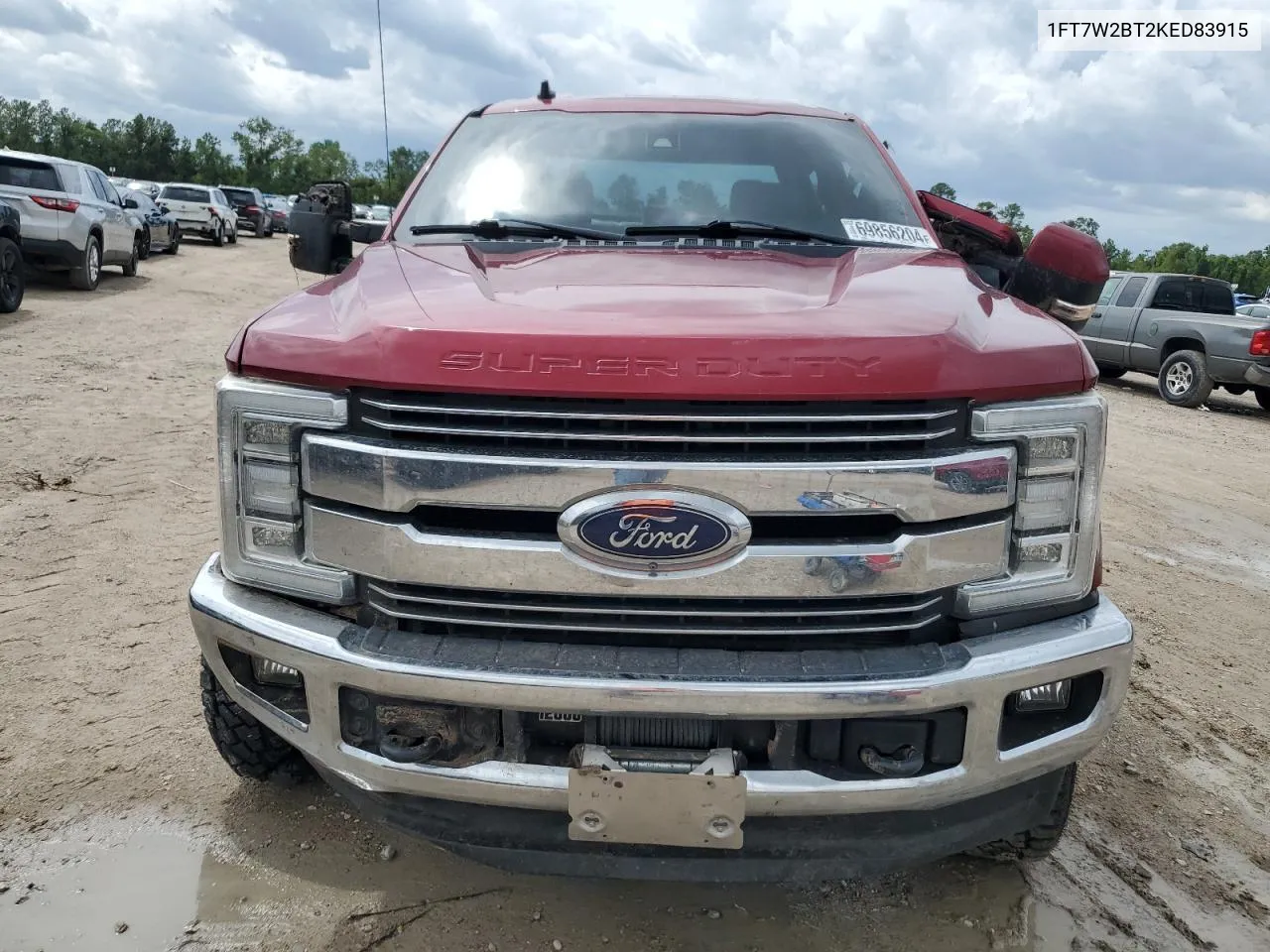 2019 Ford F250 Super Duty VIN: 1FT7W2BT2KED83915 Lot: 69856204