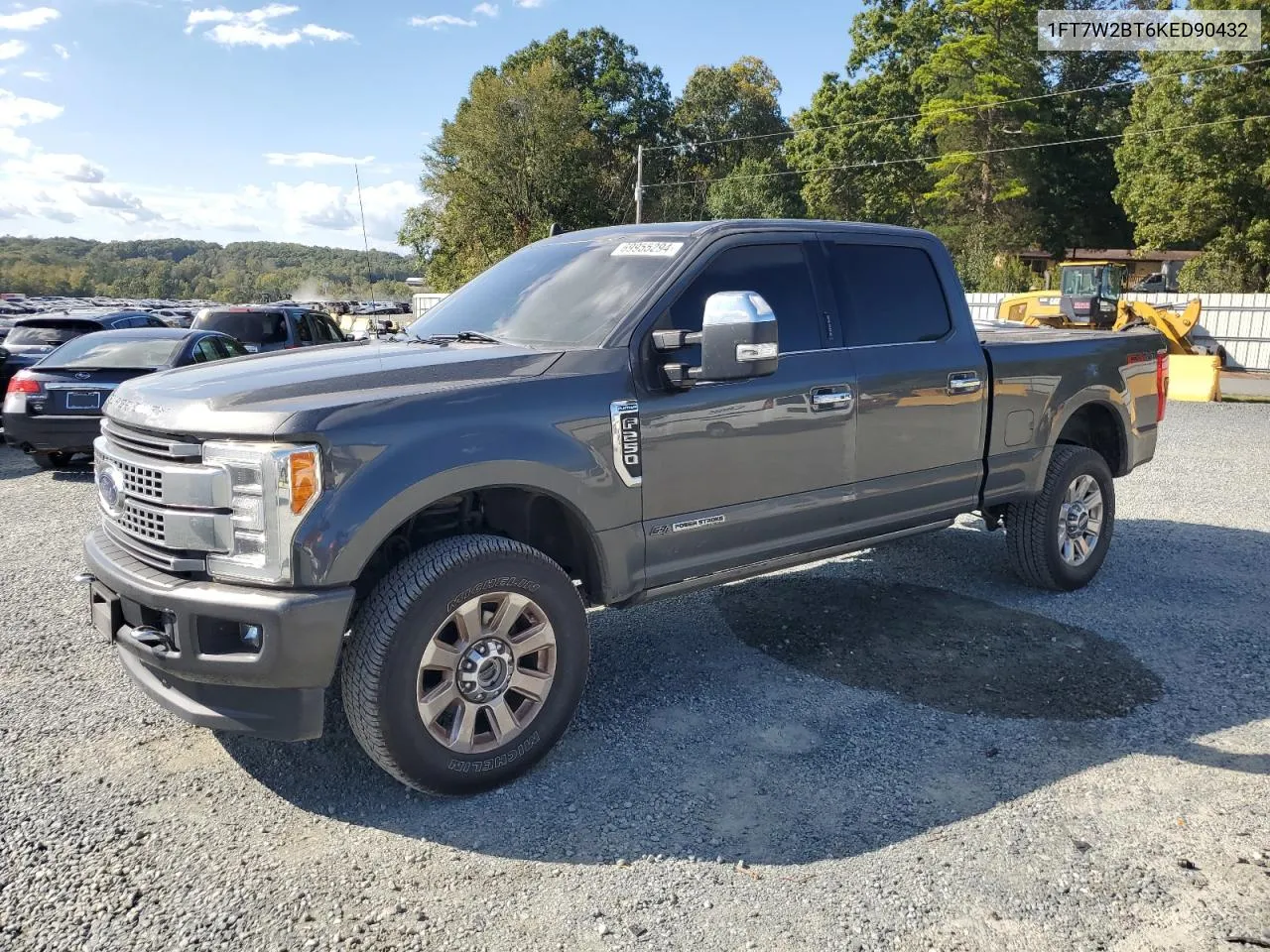 2019 Ford F250 Super Duty VIN: 1FT7W2BT6KED90432 Lot: 69955294