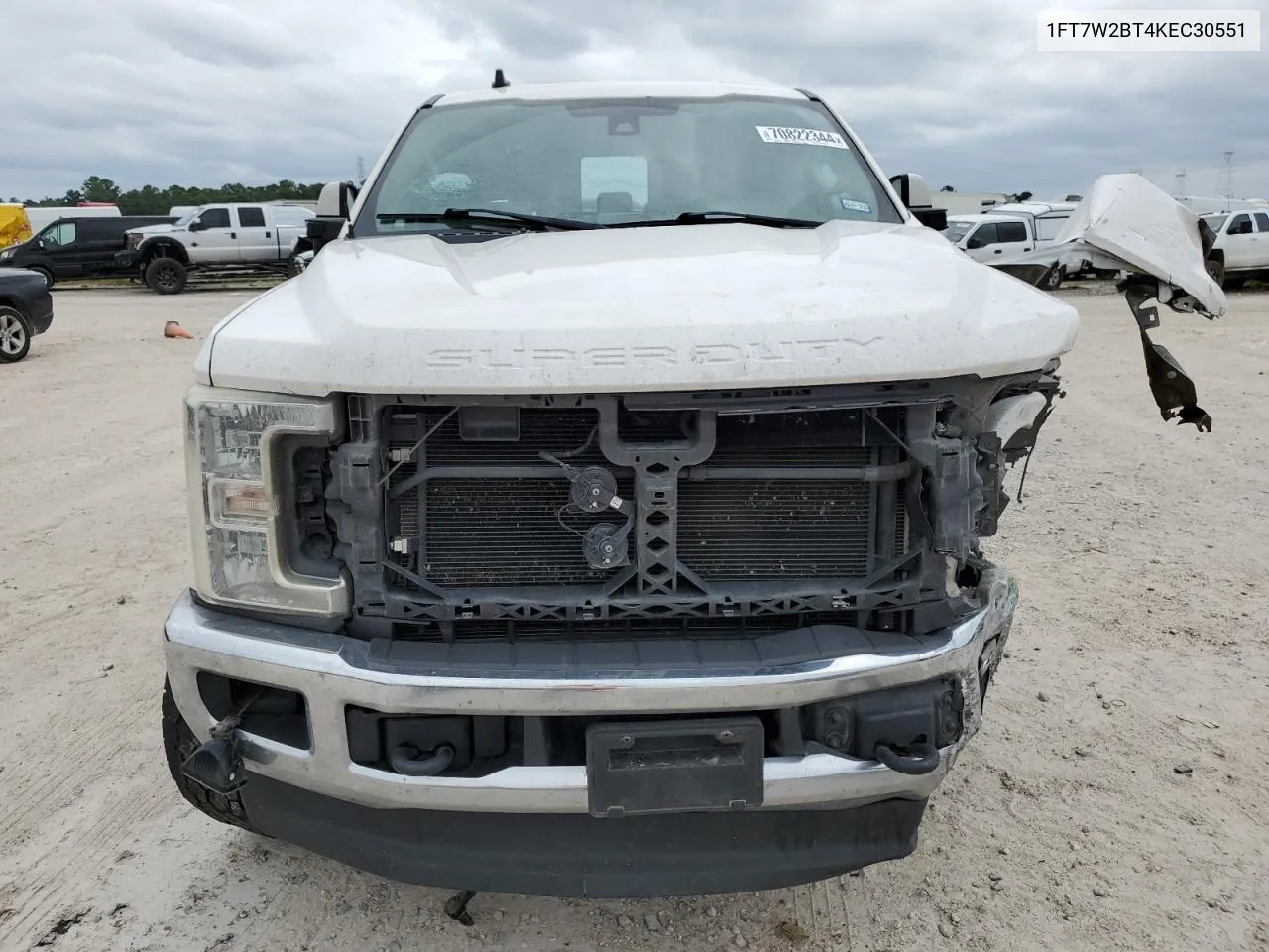 2019 Ford F250 Super Duty VIN: 1FT7W2BT4KEC30551 Lot: 70822344