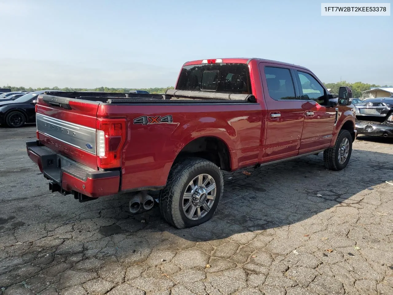 2019 Ford F250 Super Duty VIN: 1FT7W2BT2KEE53378 Lot: 70874674