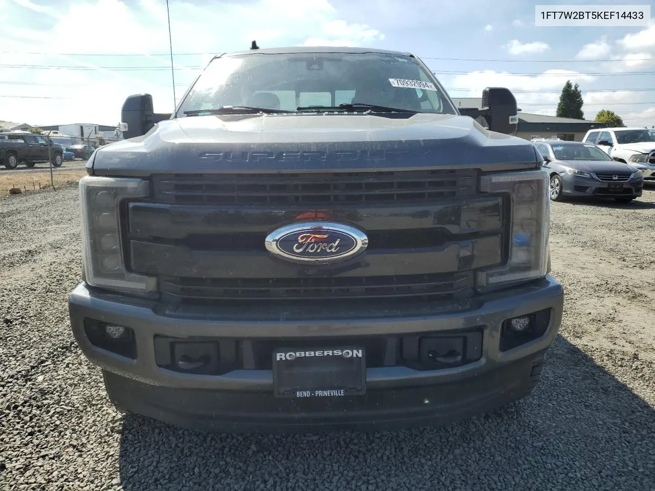 2019 Ford F250 Super Duty VIN: 1FT7W2BT5KEF14433 Lot: 70932994