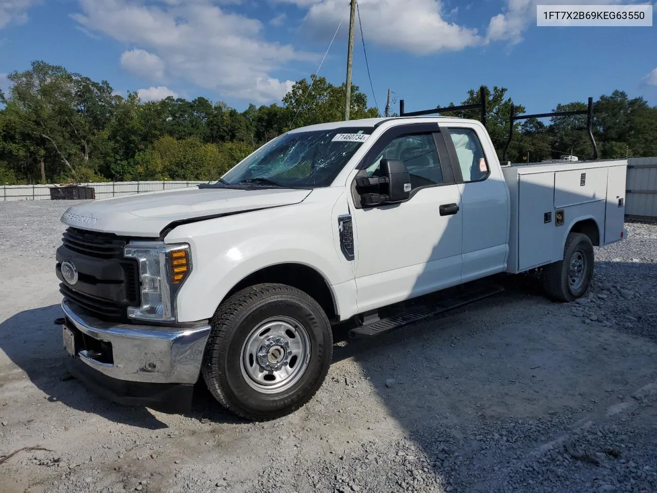 2019 Ford F250 Super Duty VIN: 1FT7X2B69KEG63550 Lot: 71460734