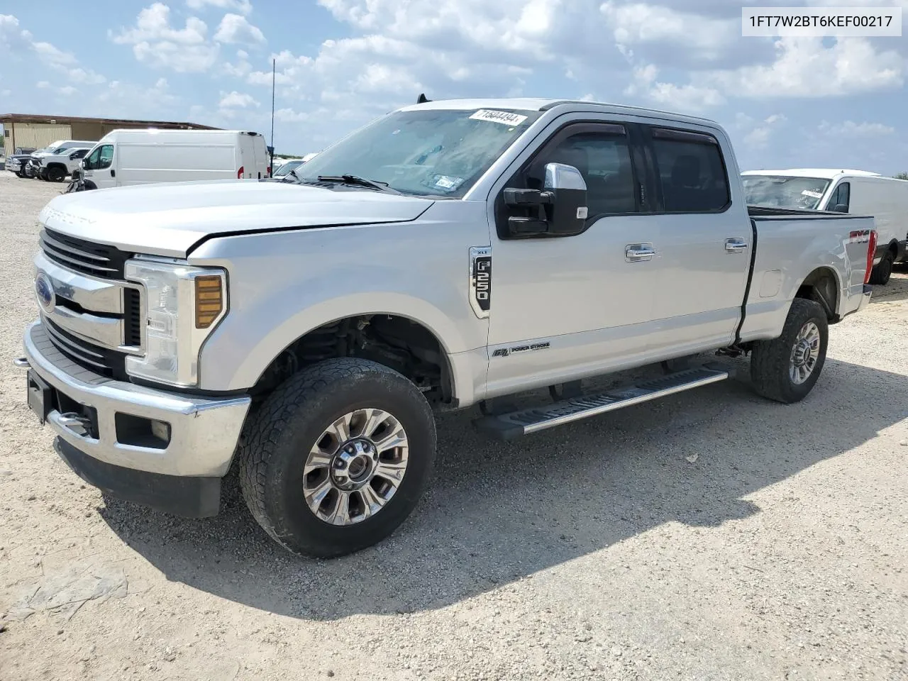 2019 Ford F250 Super Duty VIN: 1FT7W2BT6KEF00217 Lot: 71504494