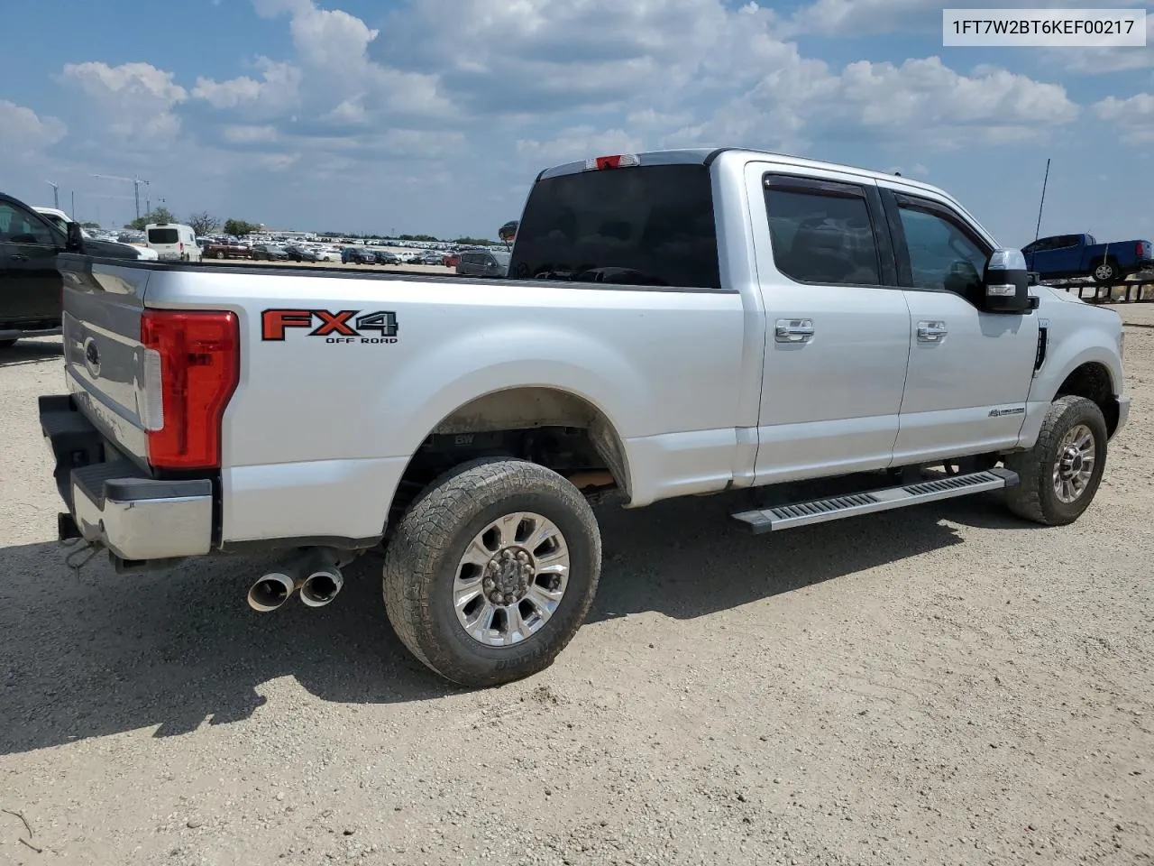 2019 Ford F250 Super Duty VIN: 1FT7W2BT6KEF00217 Lot: 71504494