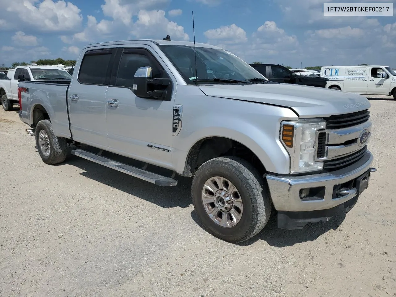 2019 Ford F250 Super Duty VIN: 1FT7W2BT6KEF00217 Lot: 71504494