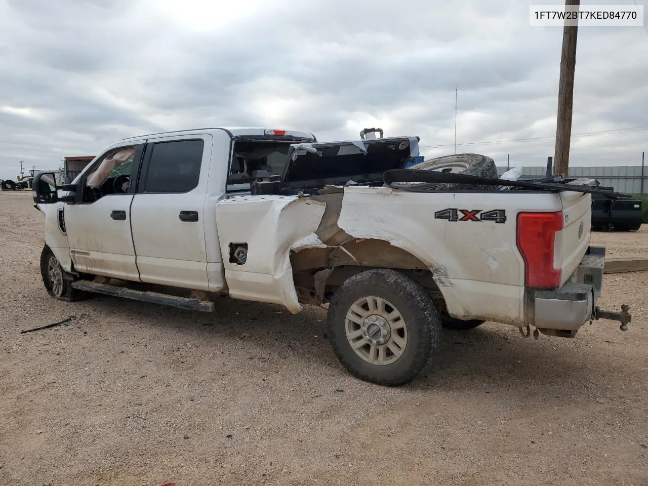 2019 Ford F250 Super Duty VIN: 1FT7W2BT7KED84770 Lot: 72401484