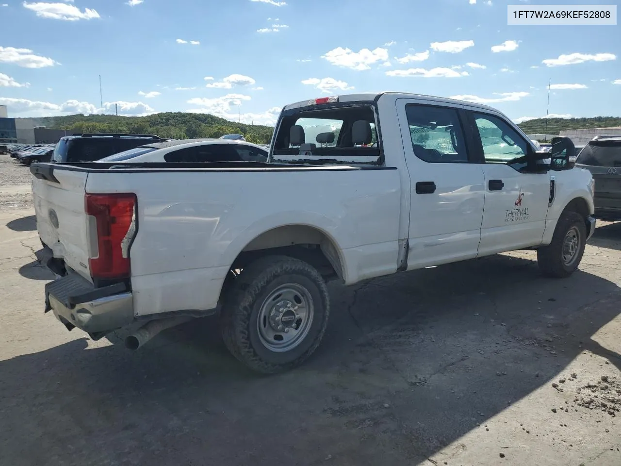 2019 Ford F250 Super Duty VIN: 1FT7W2A69KEF52808 Lot: 72719144