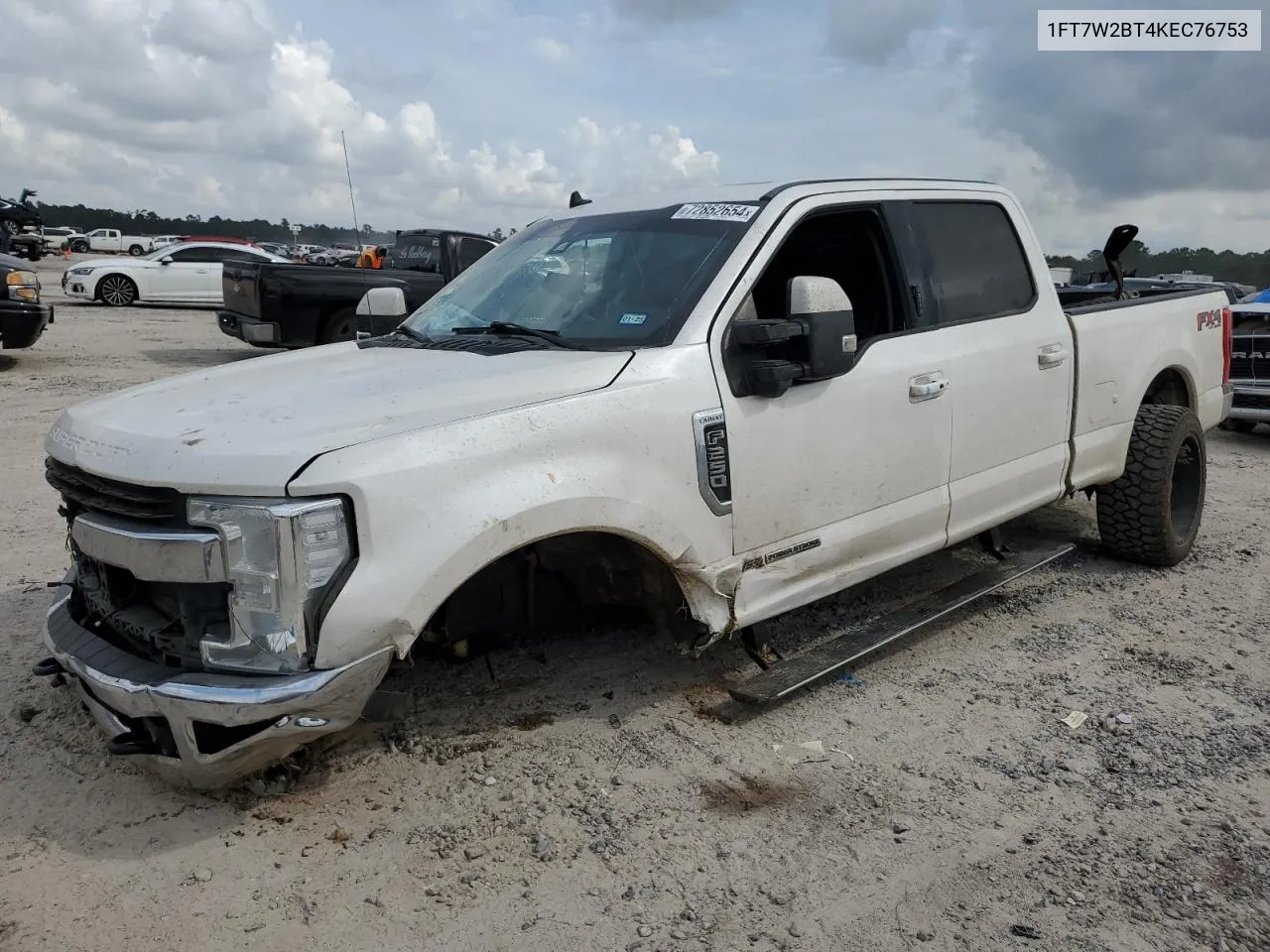 2019 Ford F250 Super Duty VIN: 1FT7W2BT4KEC76753 Lot: 72852654