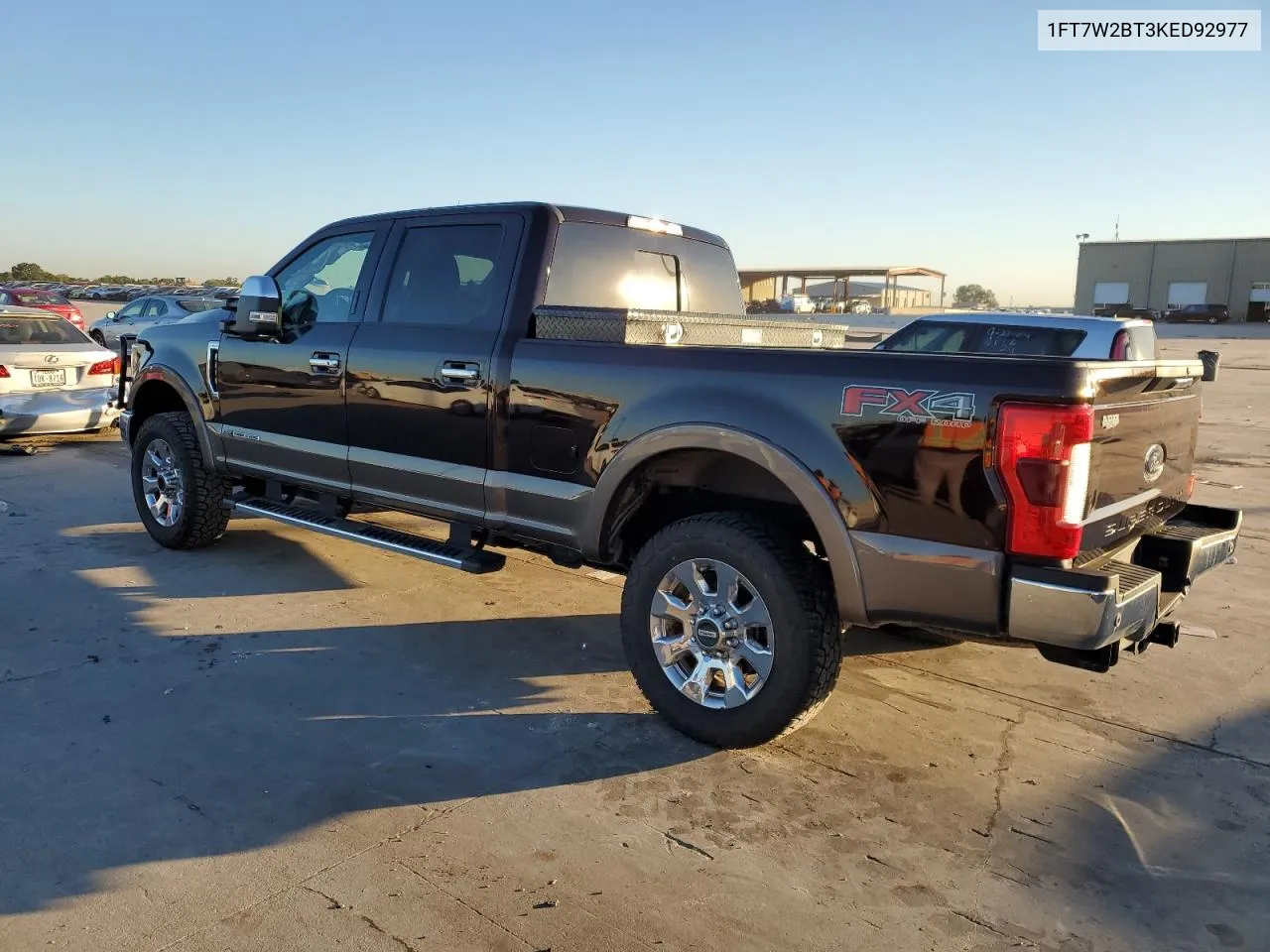 2019 Ford F250 Super Duty VIN: 1FT7W2BT3KED92977 Lot: 73189094