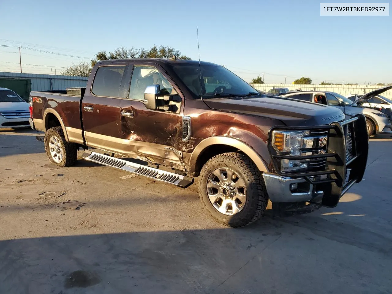 2019 Ford F250 Super Duty VIN: 1FT7W2BT3KED92977 Lot: 73189094