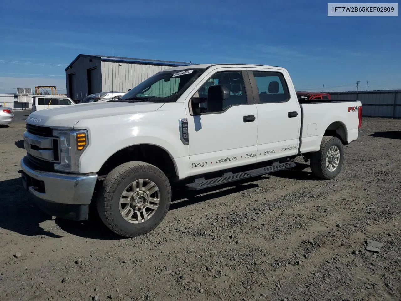 2019 Ford F250 Super Duty VIN: 1FT7W2B65KEF02809 Lot: 74064004