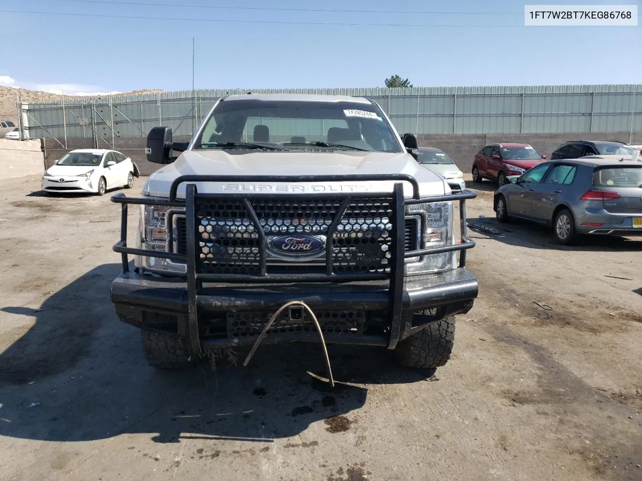 2019 Ford F250 Super Duty VIN: 1FT7W2BT7KEG86768 Lot: 74395244