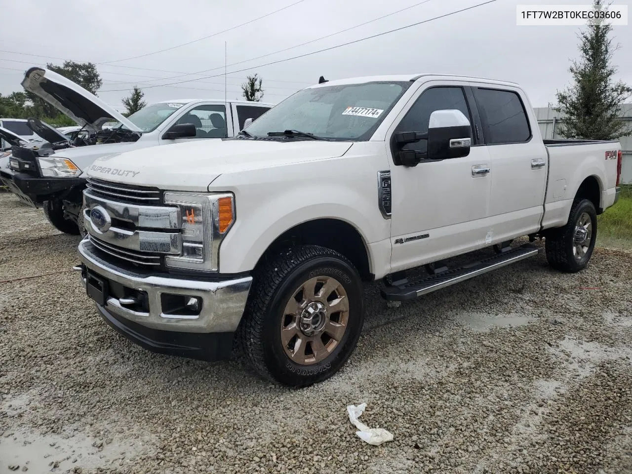 2019 Ford F250 Super Duty VIN: 1FT7W2BT0KEC03606 Lot: 74477174