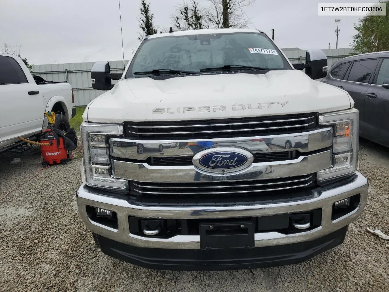 2019 Ford F250 Super Duty VIN: 1FT7W2BT0KEC03606 Lot: 74477174