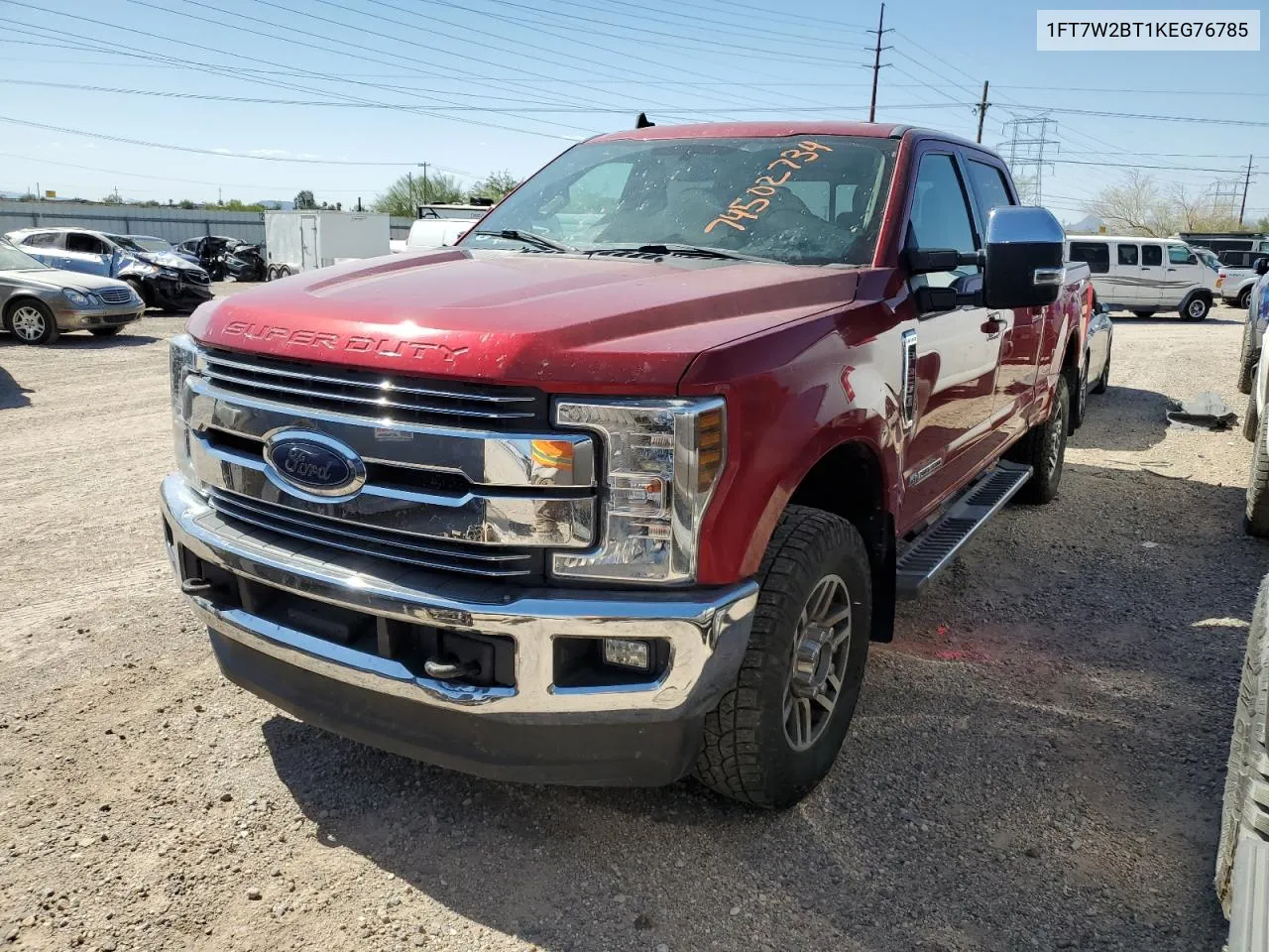 2019 Ford F250 Super Duty VIN: 1FT7W2BT1KEG76785 Lot: 74502734