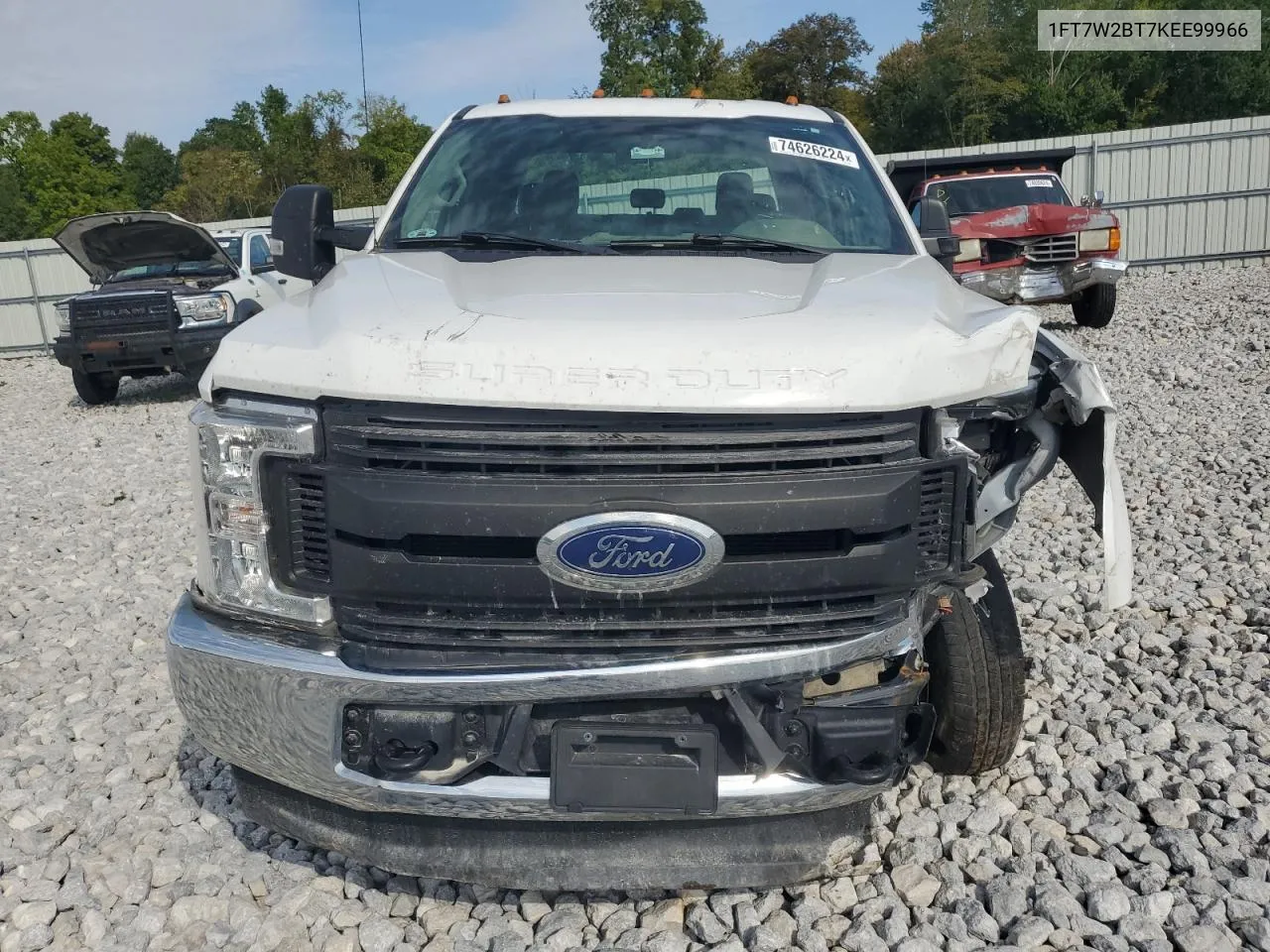 2019 Ford F250 Super Duty VIN: 1FT7W2BT7KEE99966 Lot: 74626224