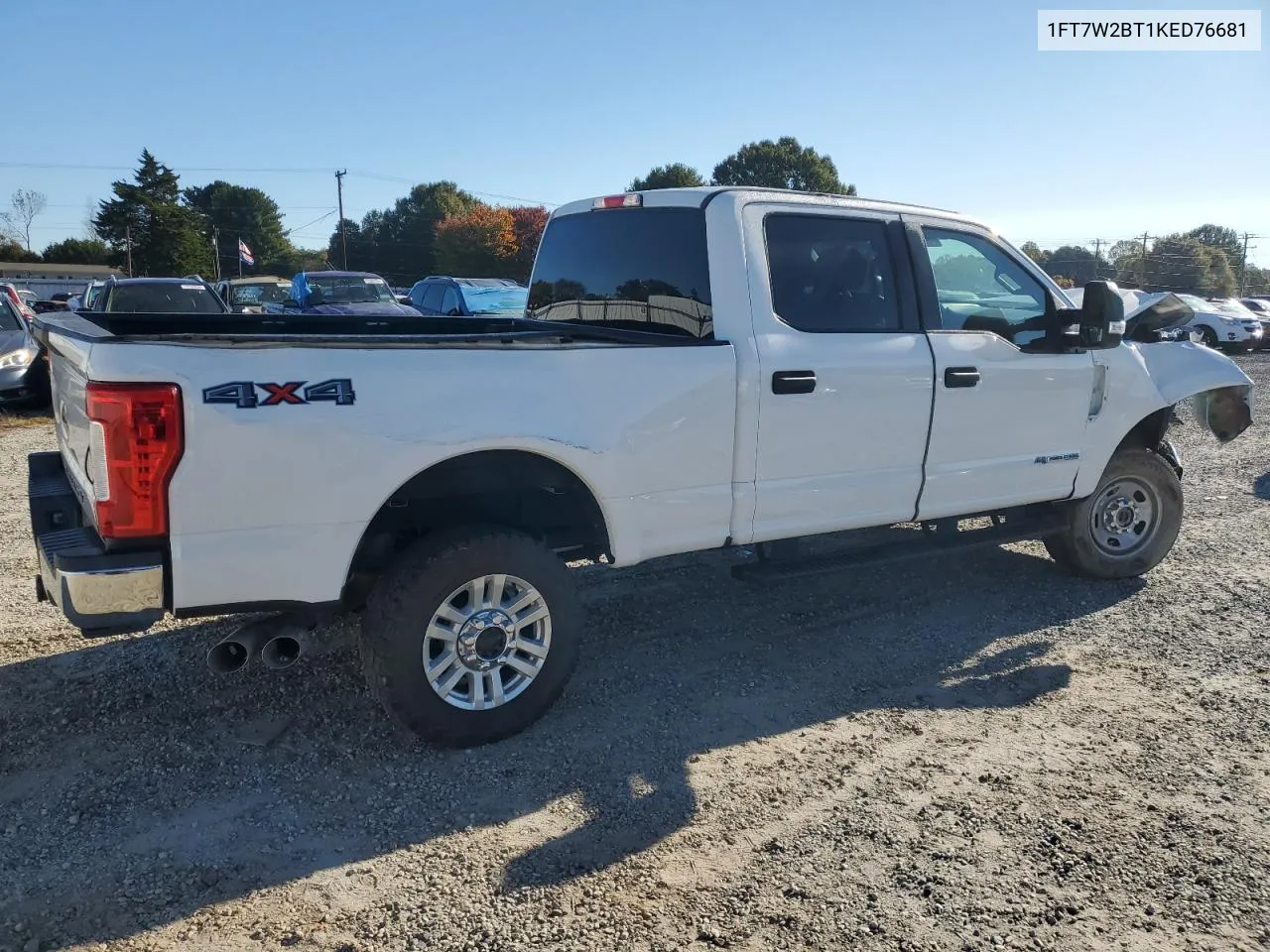 2019 Ford F250 Super Duty VIN: 1FT7W2BT1KED76681 Lot: 76609834