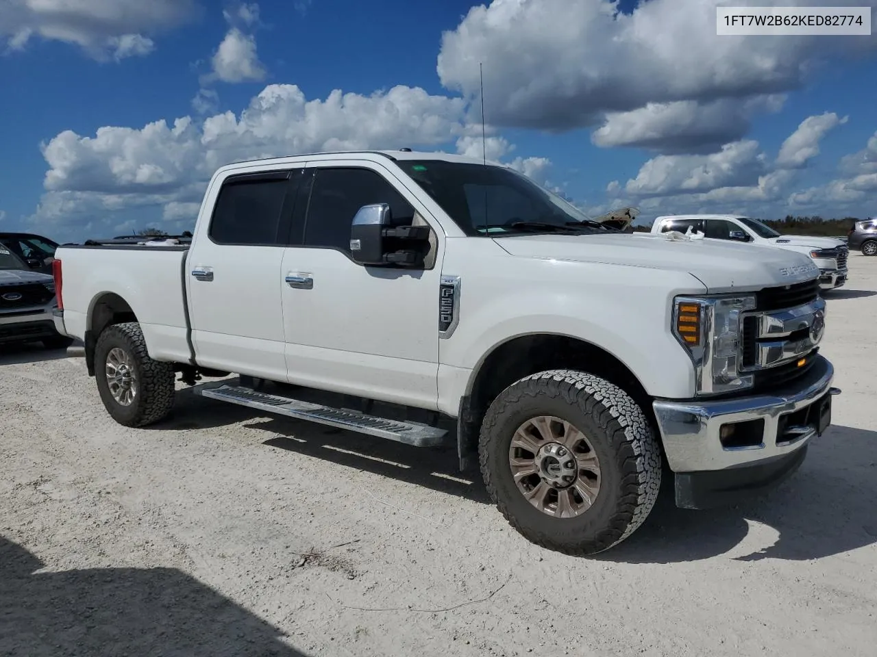 2019 Ford F250 Super Duty VIN: 1FT7W2B62KED82774 Lot: 78643934