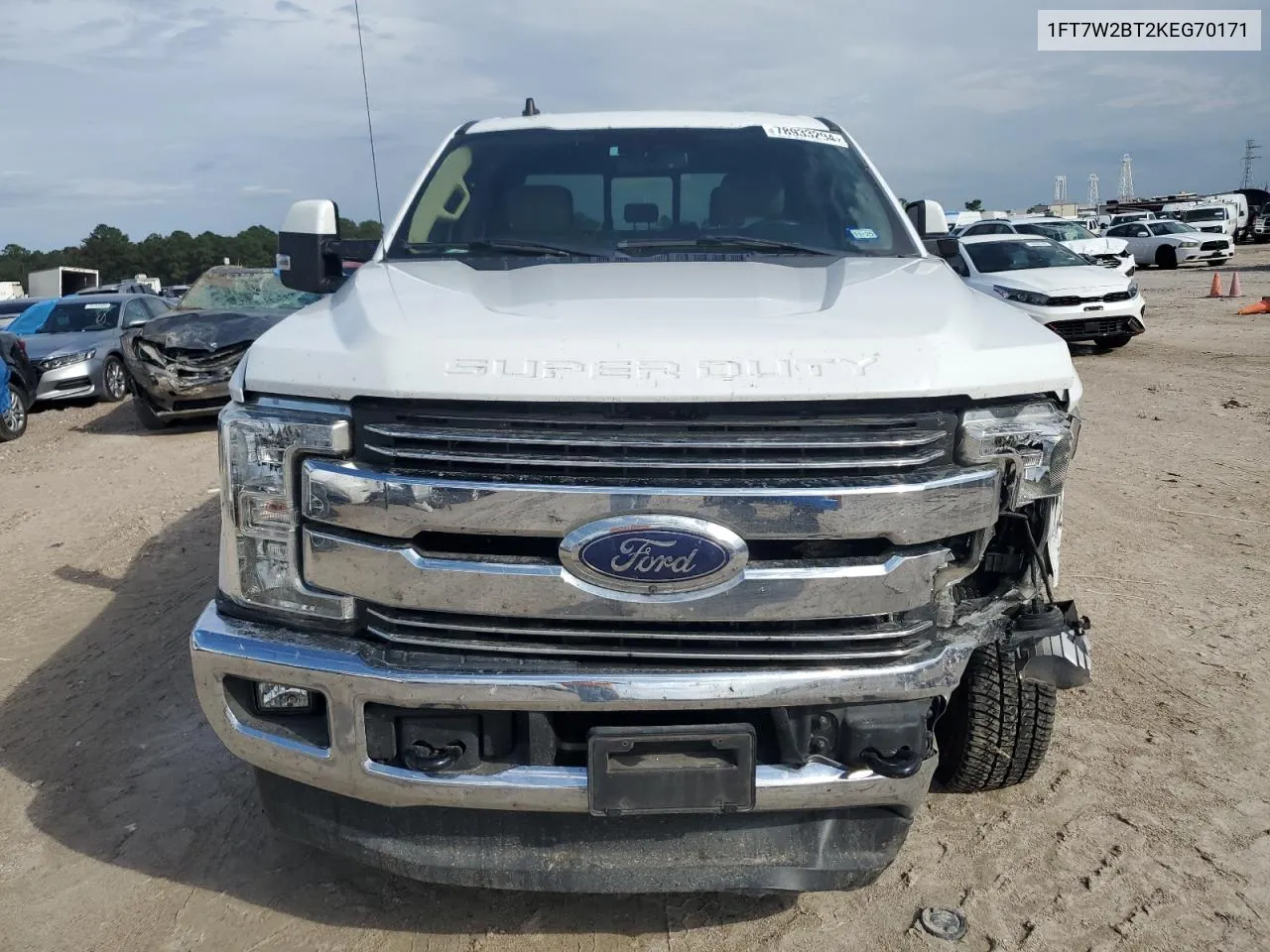 2019 Ford F250 Super Duty VIN: 1FT7W2BT2KEG70171 Lot: 78933294