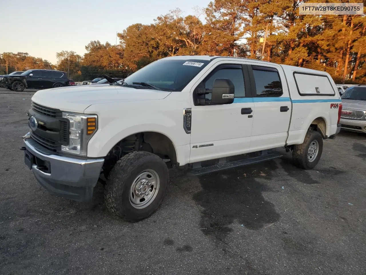 2019 Ford F250 Super Duty VIN: 1FT7W2BT8KED90755 Lot: 80566774