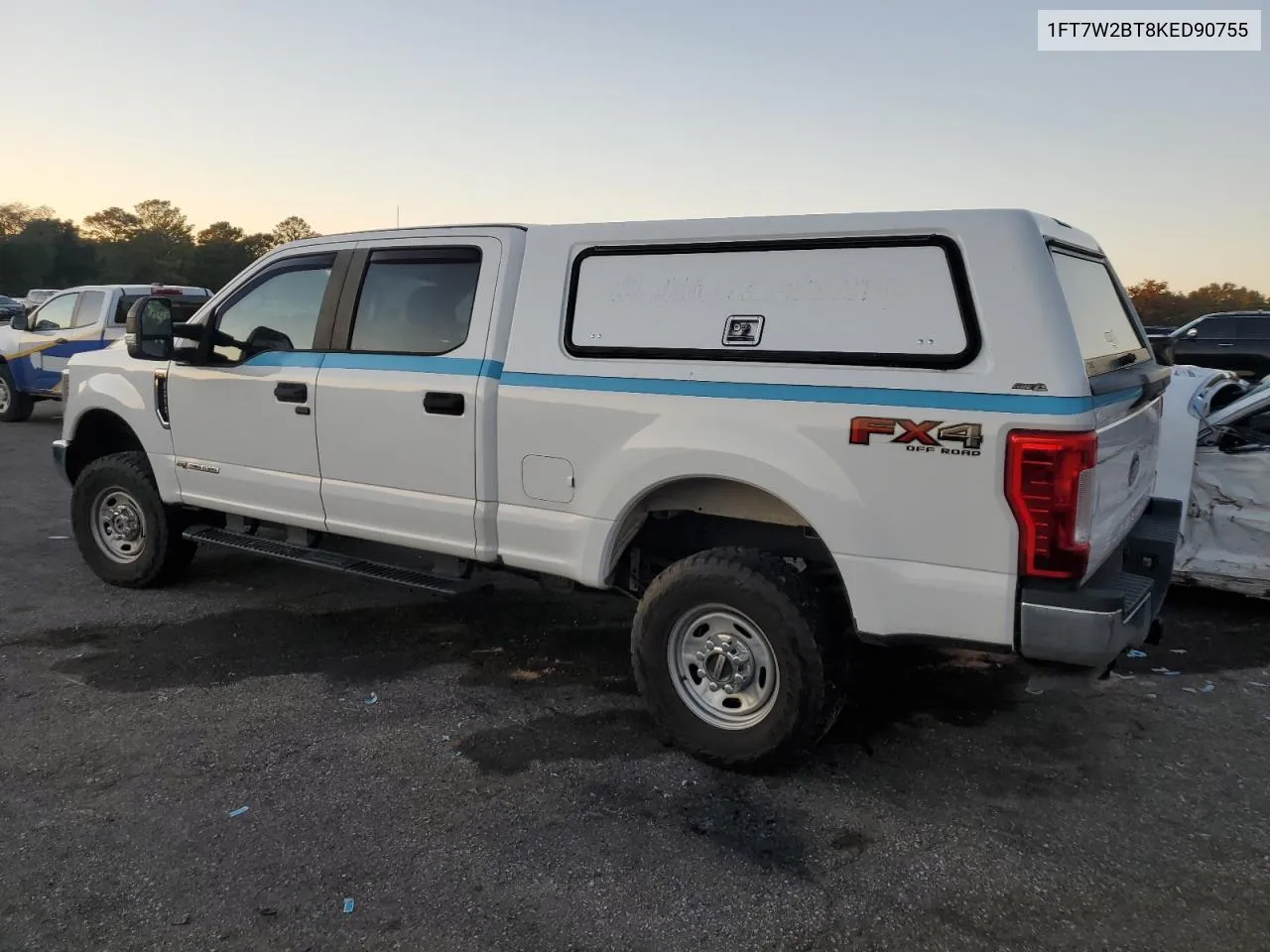 2019 Ford F250 Super Duty VIN: 1FT7W2BT8KED90755 Lot: 80566774