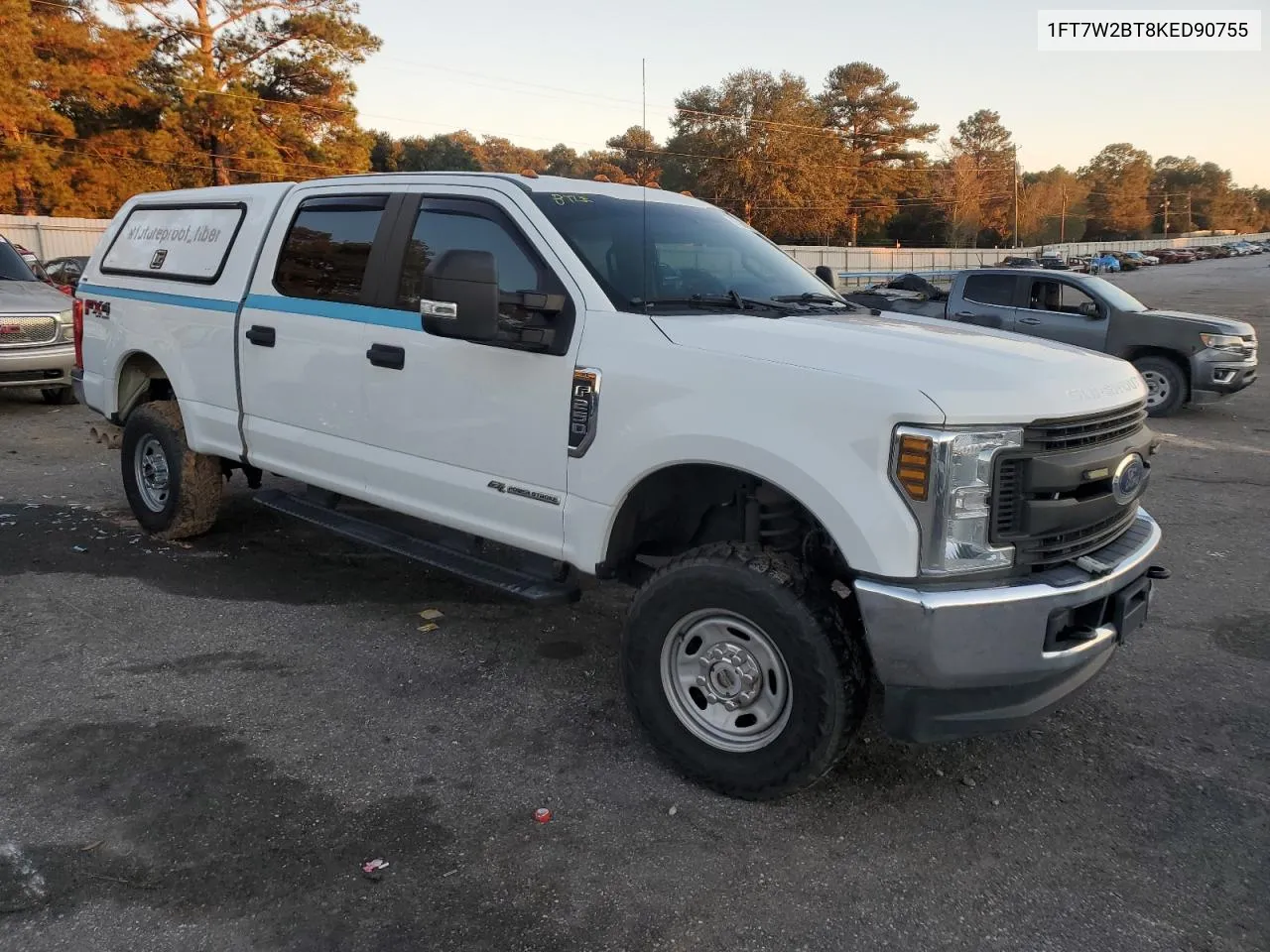 2019 Ford F250 Super Duty VIN: 1FT7W2BT8KED90755 Lot: 80566774