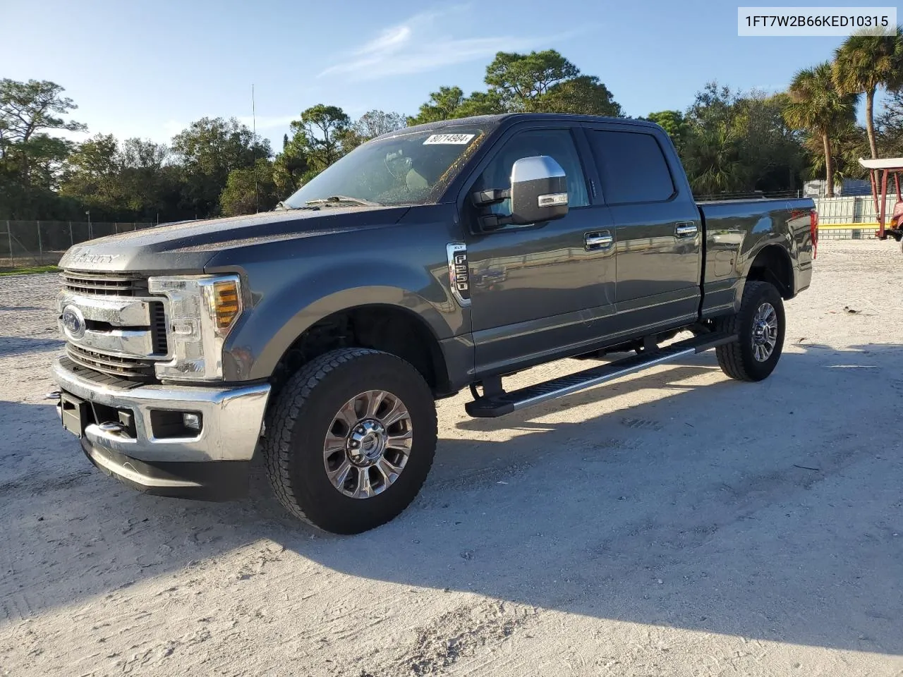 2019 Ford F250 Super Duty VIN: 1FT7W2B66KED10315 Lot: 80714984