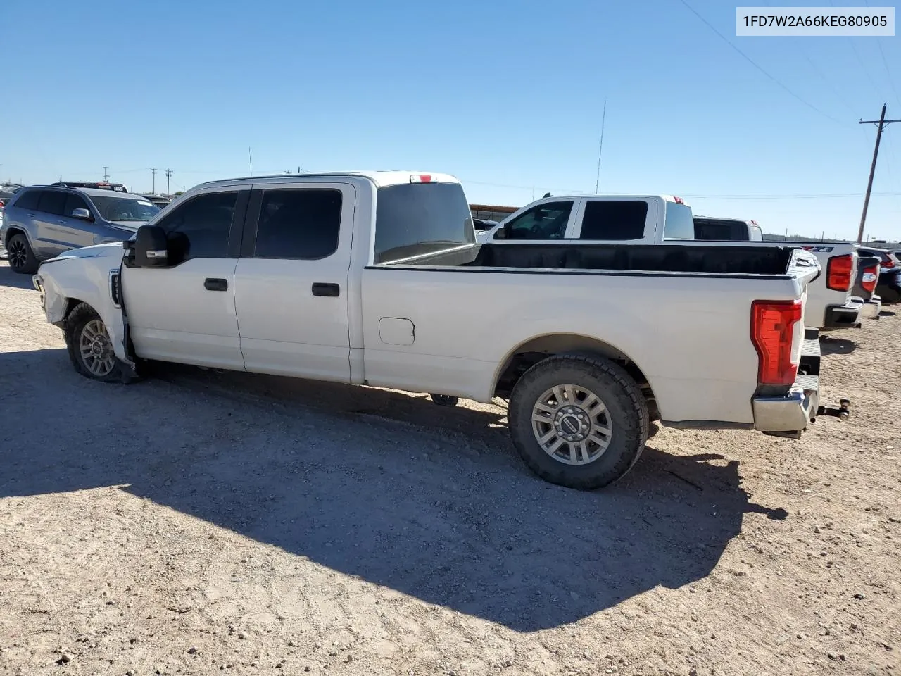 2019 Ford F250 Super Duty VIN: 1FD7W2A66KEG80905 Lot: 80718714