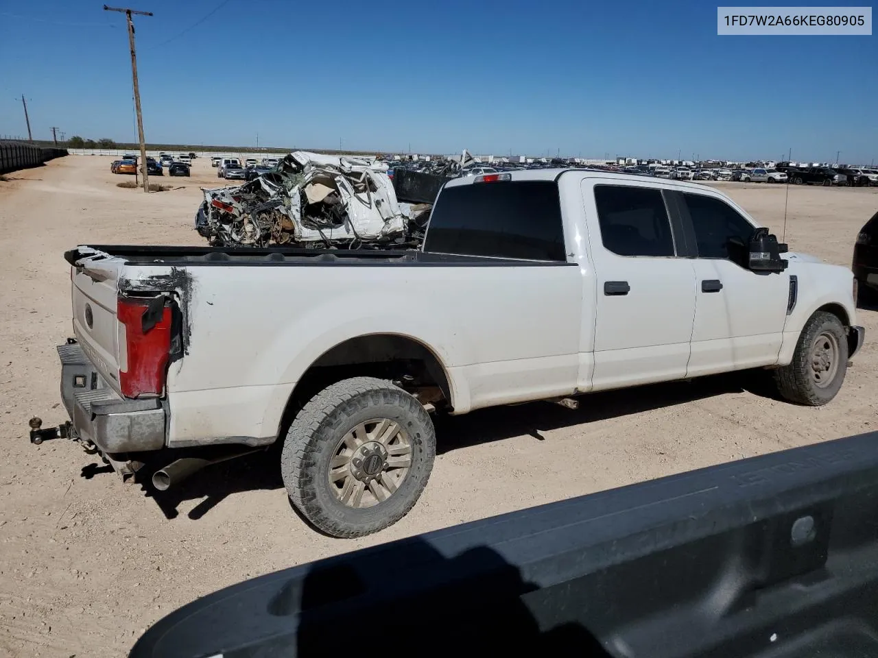 2019 Ford F250 Super Duty VIN: 1FD7W2A66KEG80905 Lot: 80718714